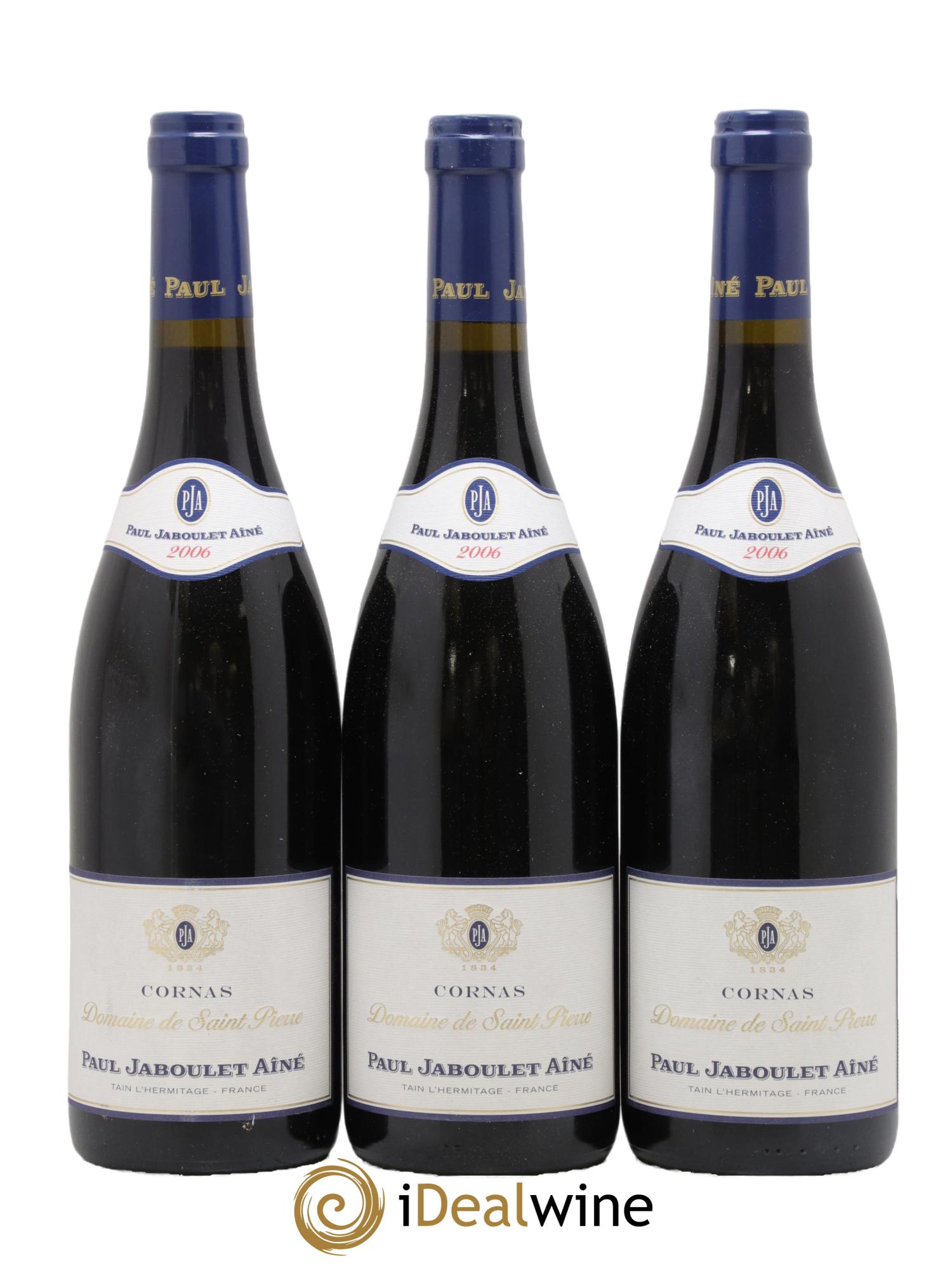 Cornas Domaine de Saint-Pierre Paul Jaboulet Ainé 2006 - Lot de 3 bouteilles - 0