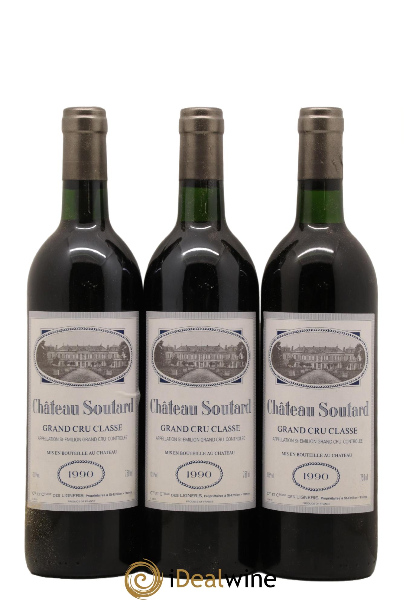 Château Soutard Grand Cru Classé 1990 - Lot de 12 bouteilles - 4