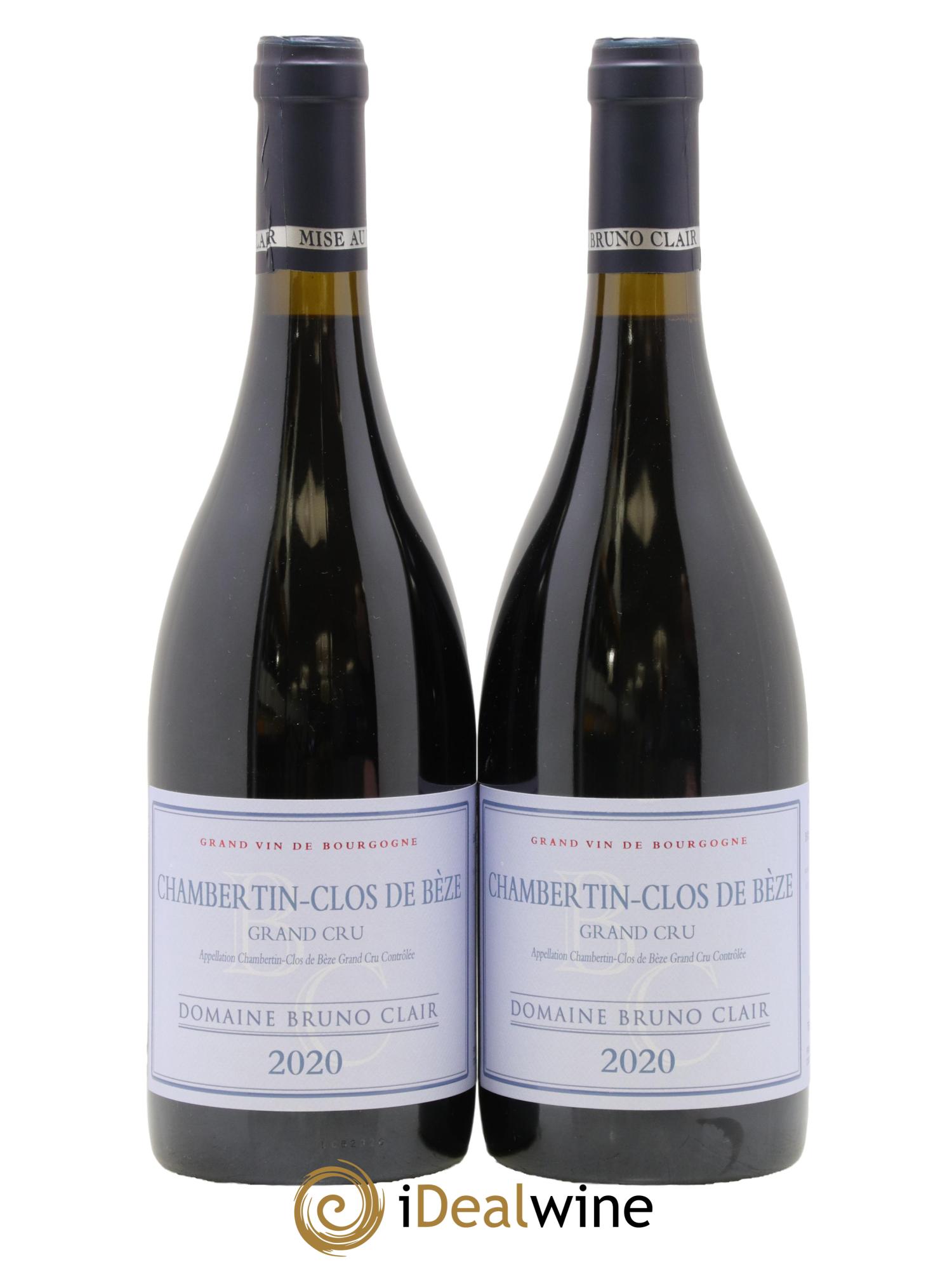 Chambertin Clos de Bèze Grand Cru Bruno Clair (Domaine) 2020 - Lotto di 2 bottiglie - 0
