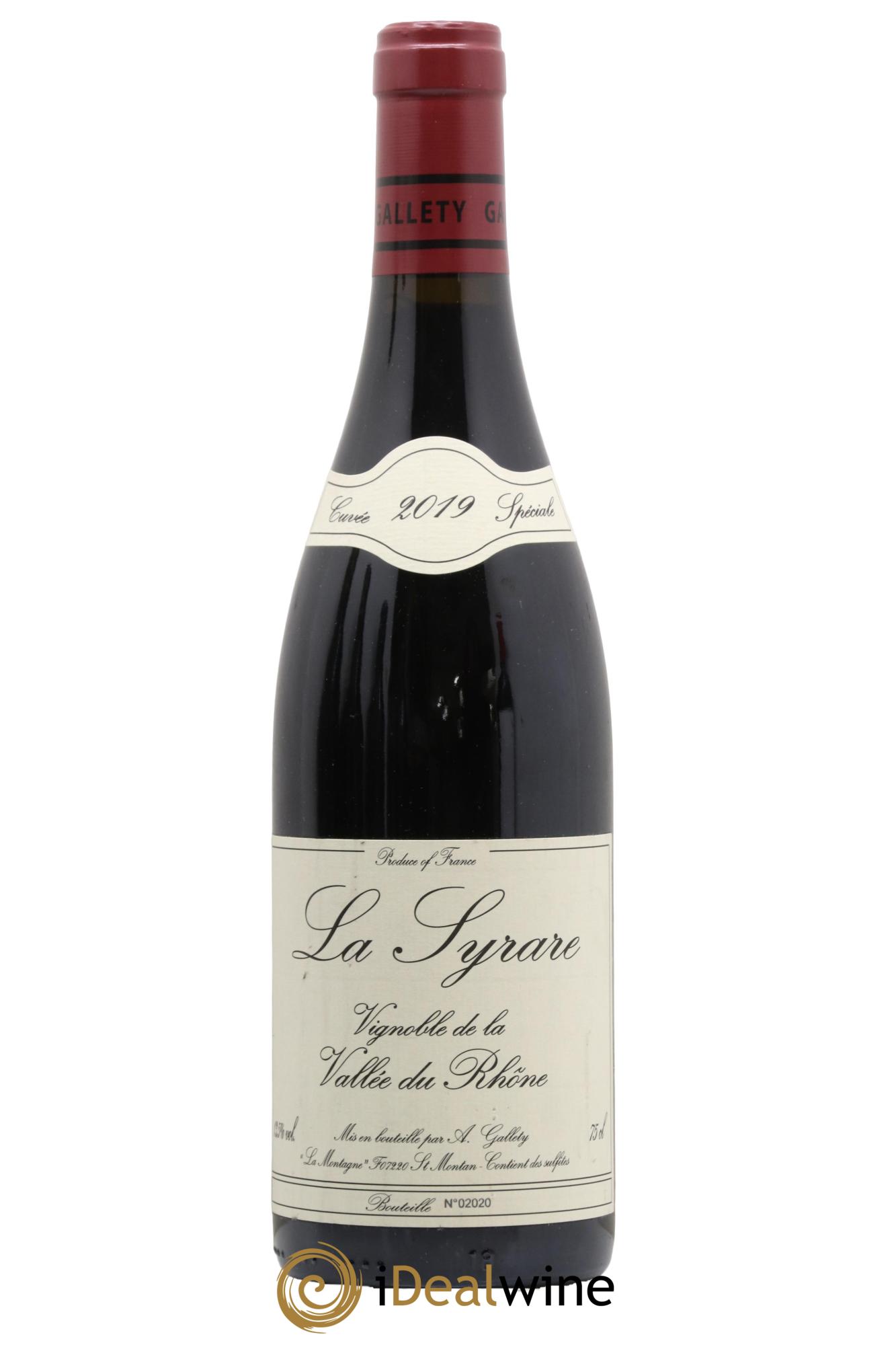 Côtes du Vivarais La Syrare Gallety (Domaine) 2019 - Lot de 1 bouteille - 0