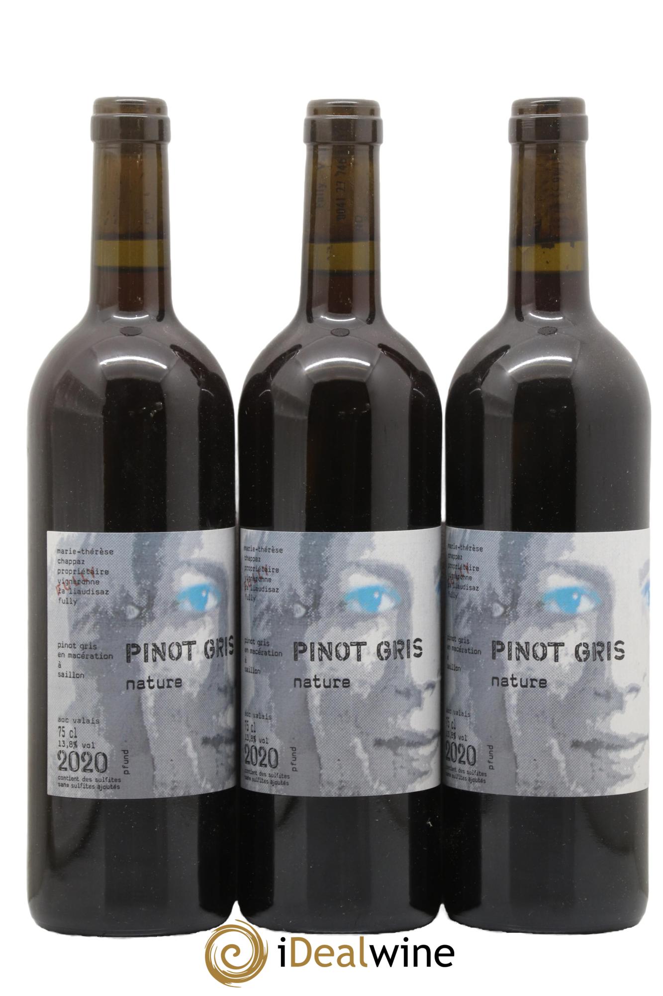 Valais Pinot Gris Nature Marie-Thérèse Chappaz 2020 - Lot de 3 bouteilles - 0