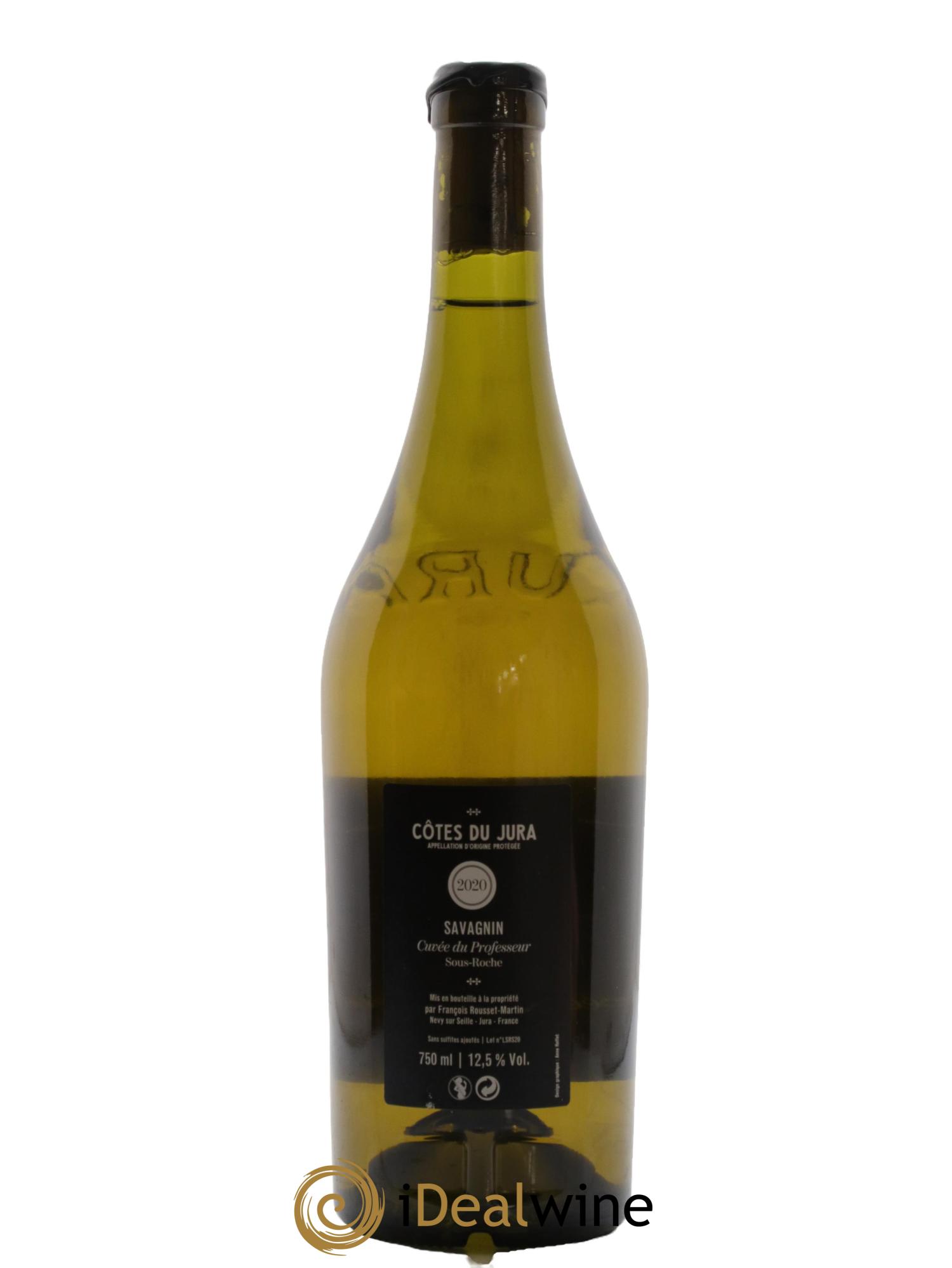 Côtes du Jura Savagnin Cuvée du Professeur François Rousset Martin 2020 - Lot de 1 bouteille - 1