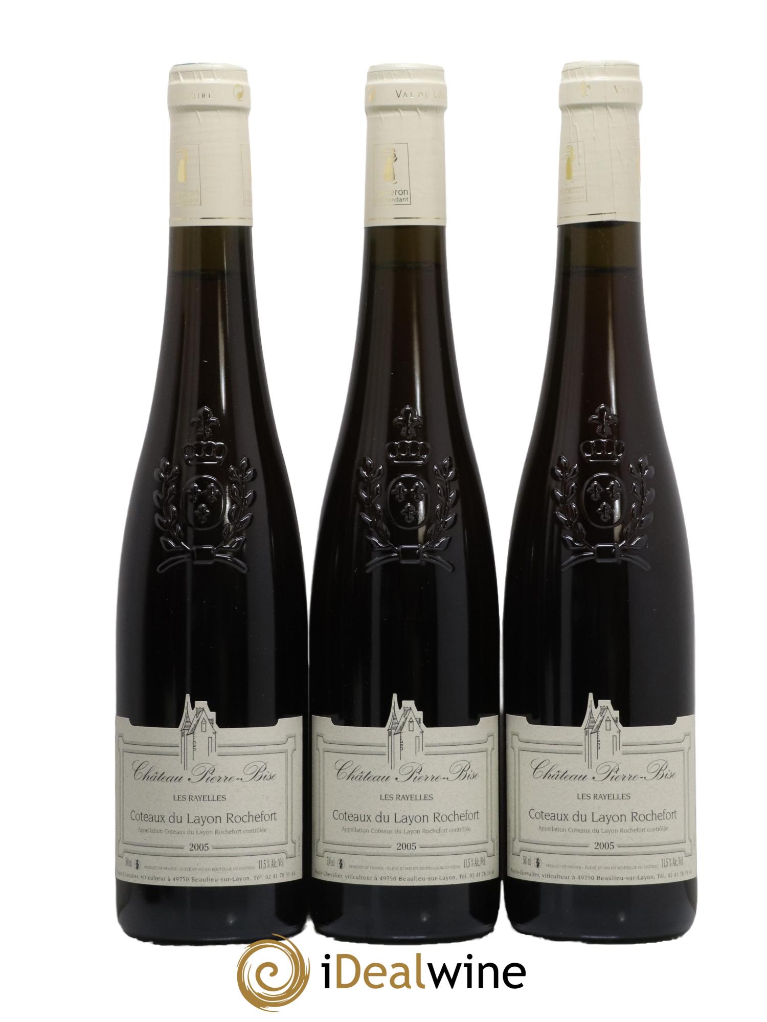 Coteaux du Layon Rochefort Les Rayelles Château Pierre Bise 2005 - Lot de 6 format 50cls - 2