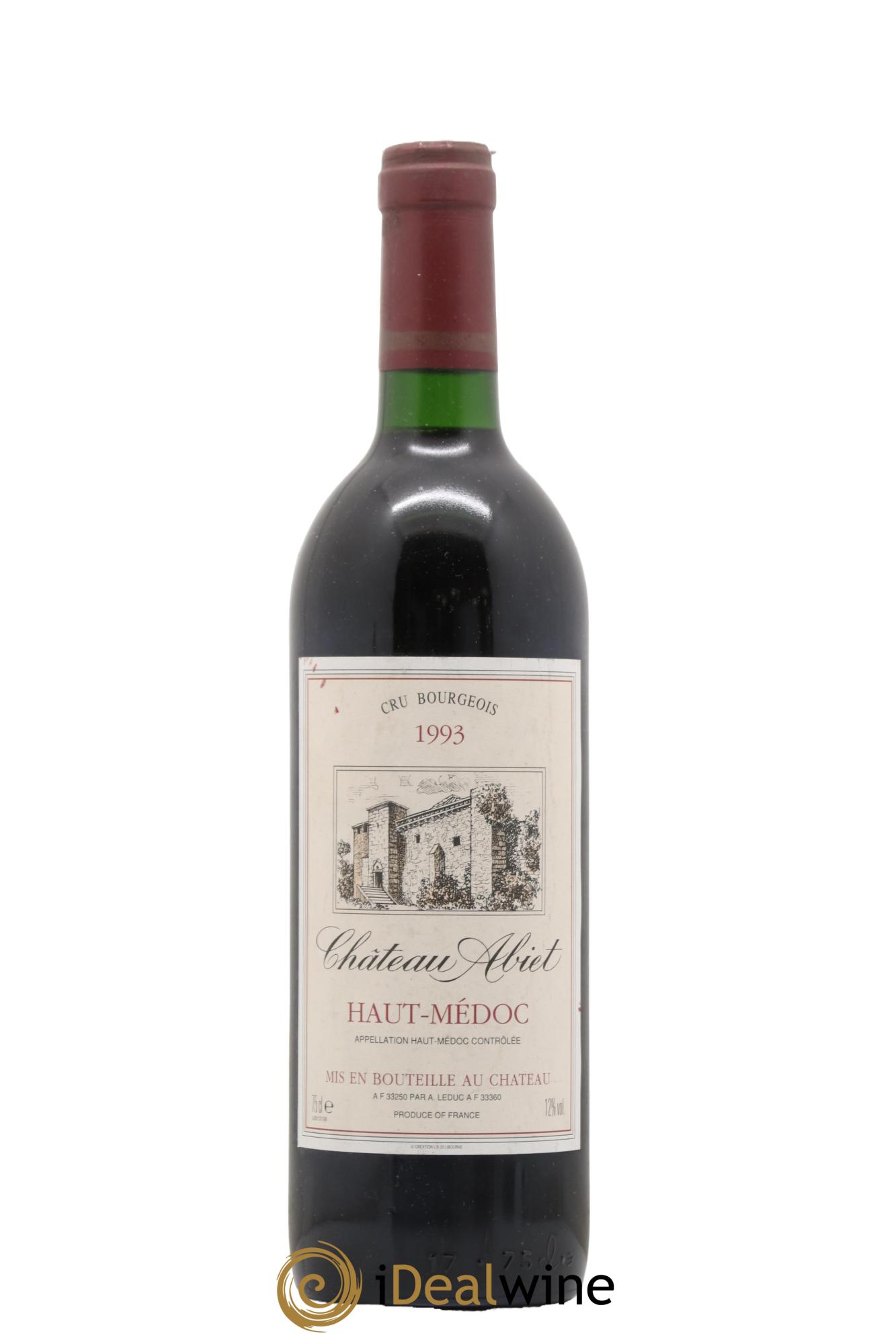 Haut Médoc Château Abiet 1993 - Lot de 1 bouteille - 0