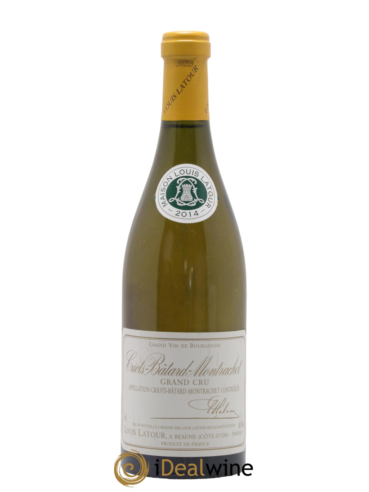 Criots-Bâtard-Montrachet Grand Cru Louis Latour 2014 - Lot de 1 bouteille - 0