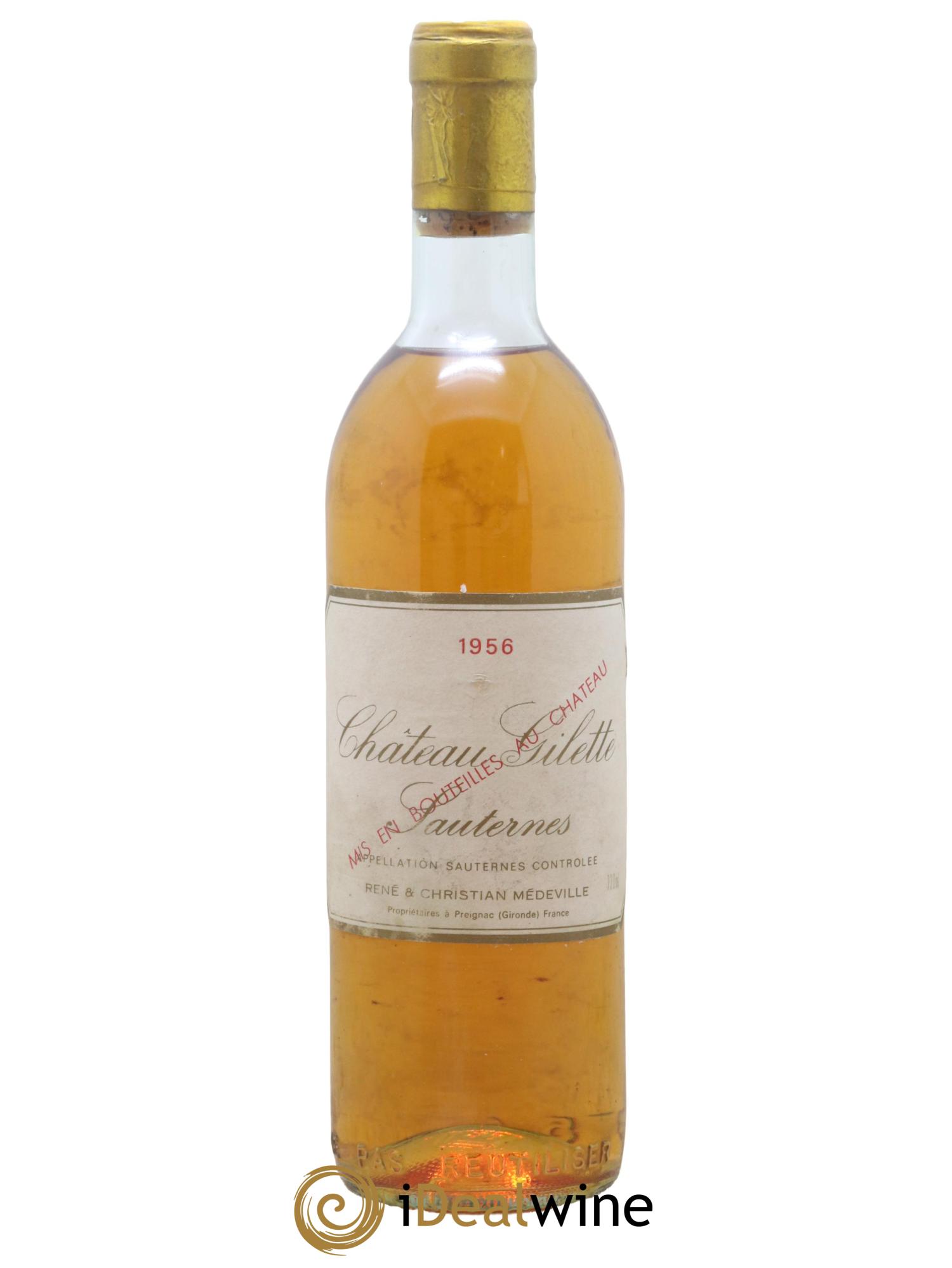 Château Gilette 1956 - Lotto di 1 bottiglia - 0