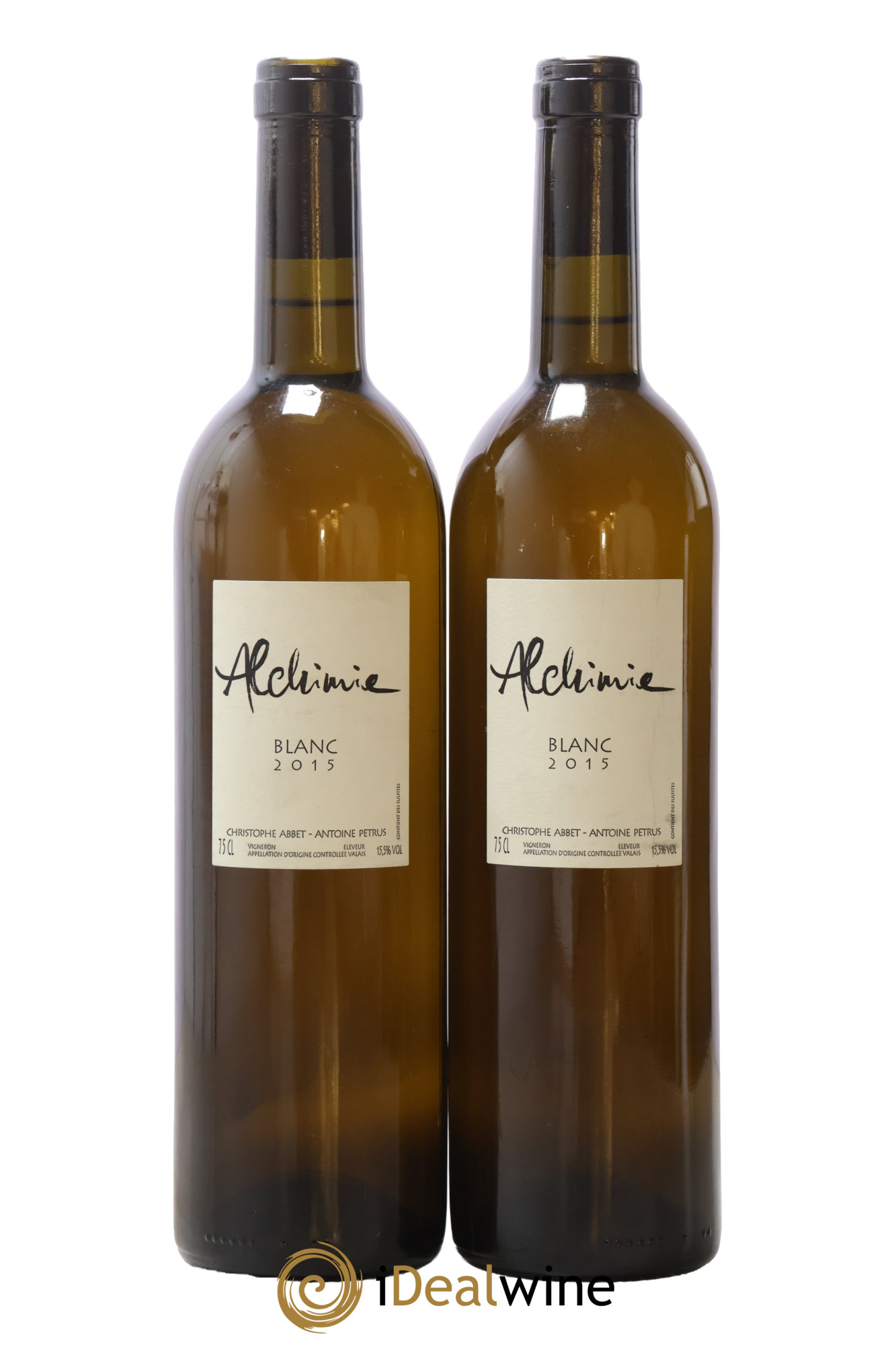 Valais Alchimie Abbet C. Petrus A. 2015 - Lot of 2 bottles - 0