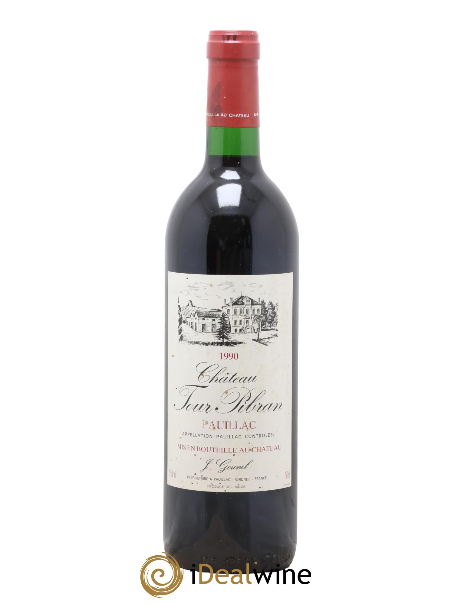 Château Tour Pibran Cru Bourgeois 1990 - Lotto di 1 bottiglia - 0