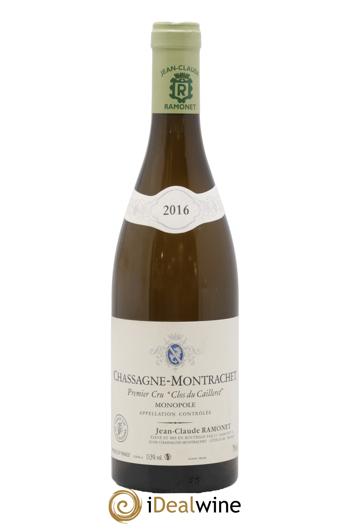 Chassagne-Montrachet 1er Cru Clos du Cailleret Ramonet (Domaine) 2016 - Posten von 1 Flasche - 0