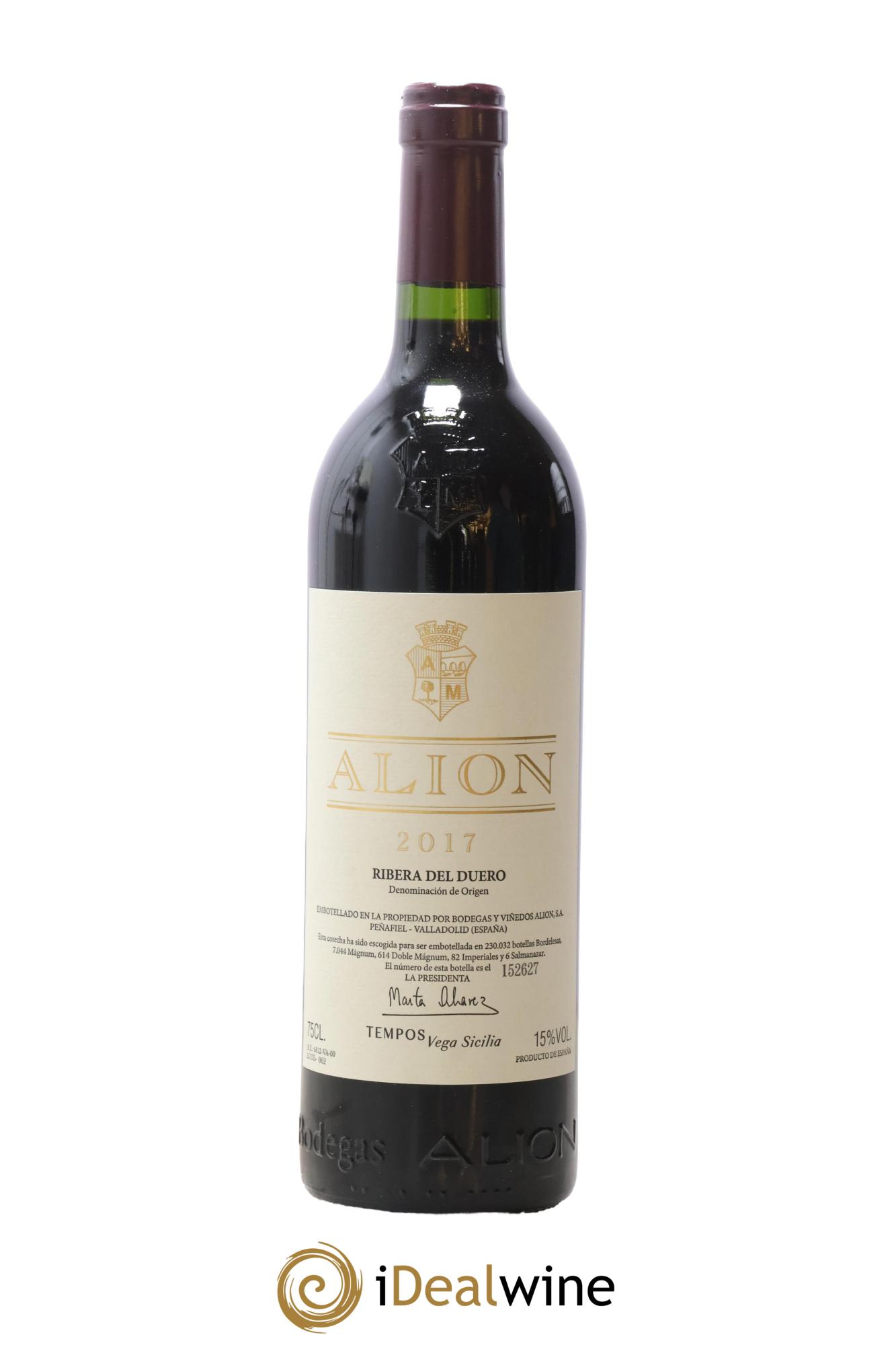 Ribera Del Duero DO Vega Sicilia Alion Famille Alvarez 2017 - Lotto di 1 bottiglia - 0