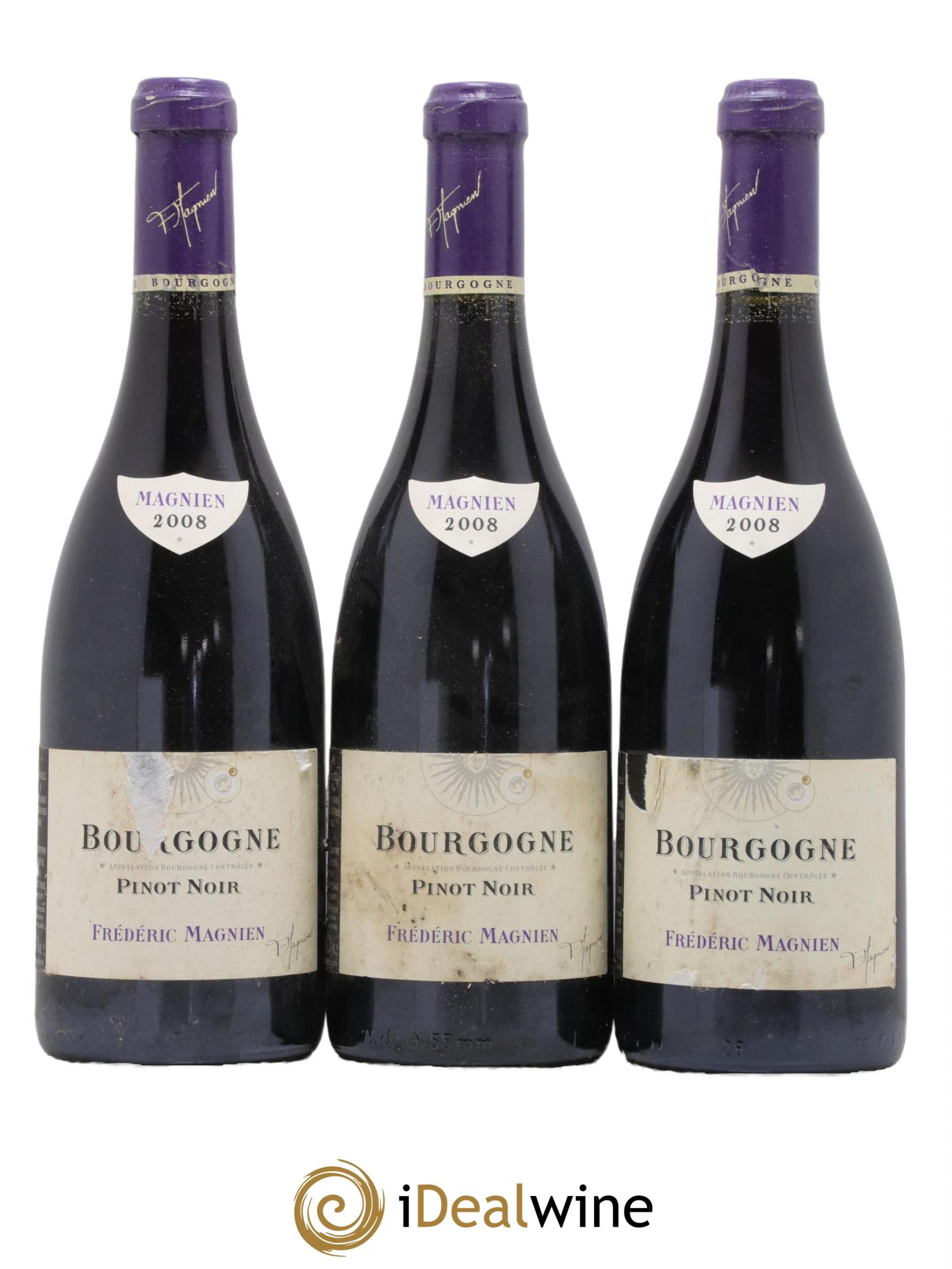 Bourgogne Pinot Noir Frederic Magnien 2008 - Lot de 3 bouteilles - 0