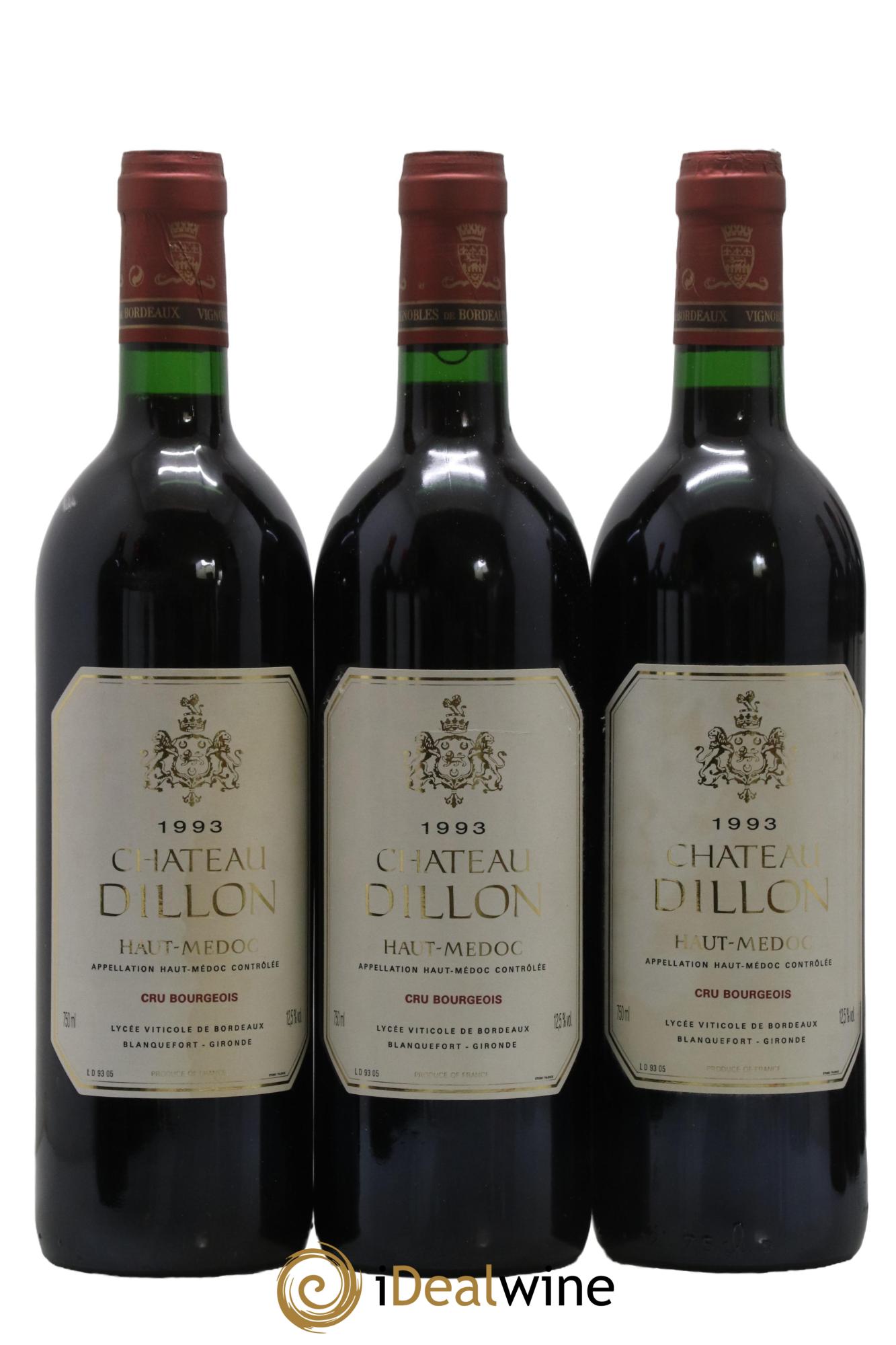 Château Dillon Cru Bourgeois  1993 - Lotto di 6 bottiglie - 2
