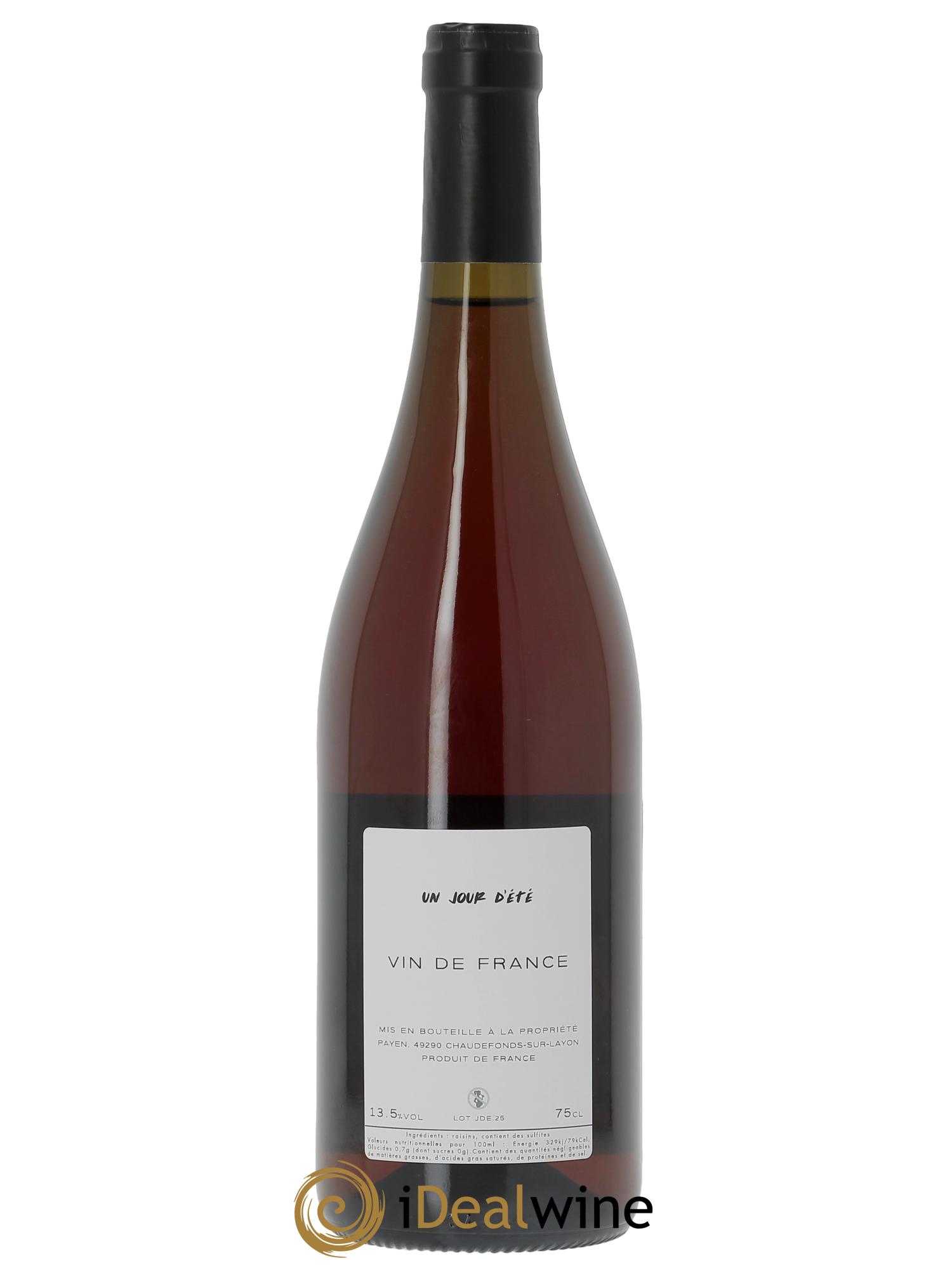 Vin de France Un Jour d'été Domaine Payen  2025 - Lot de 1 bouteille - 1