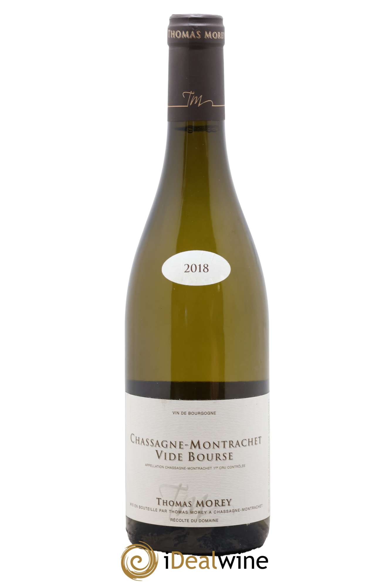 Chassagne-Montrachet 1er Cru Vide Bourse Thomas Morey 2018 - Posten von 1 Flasche - 0