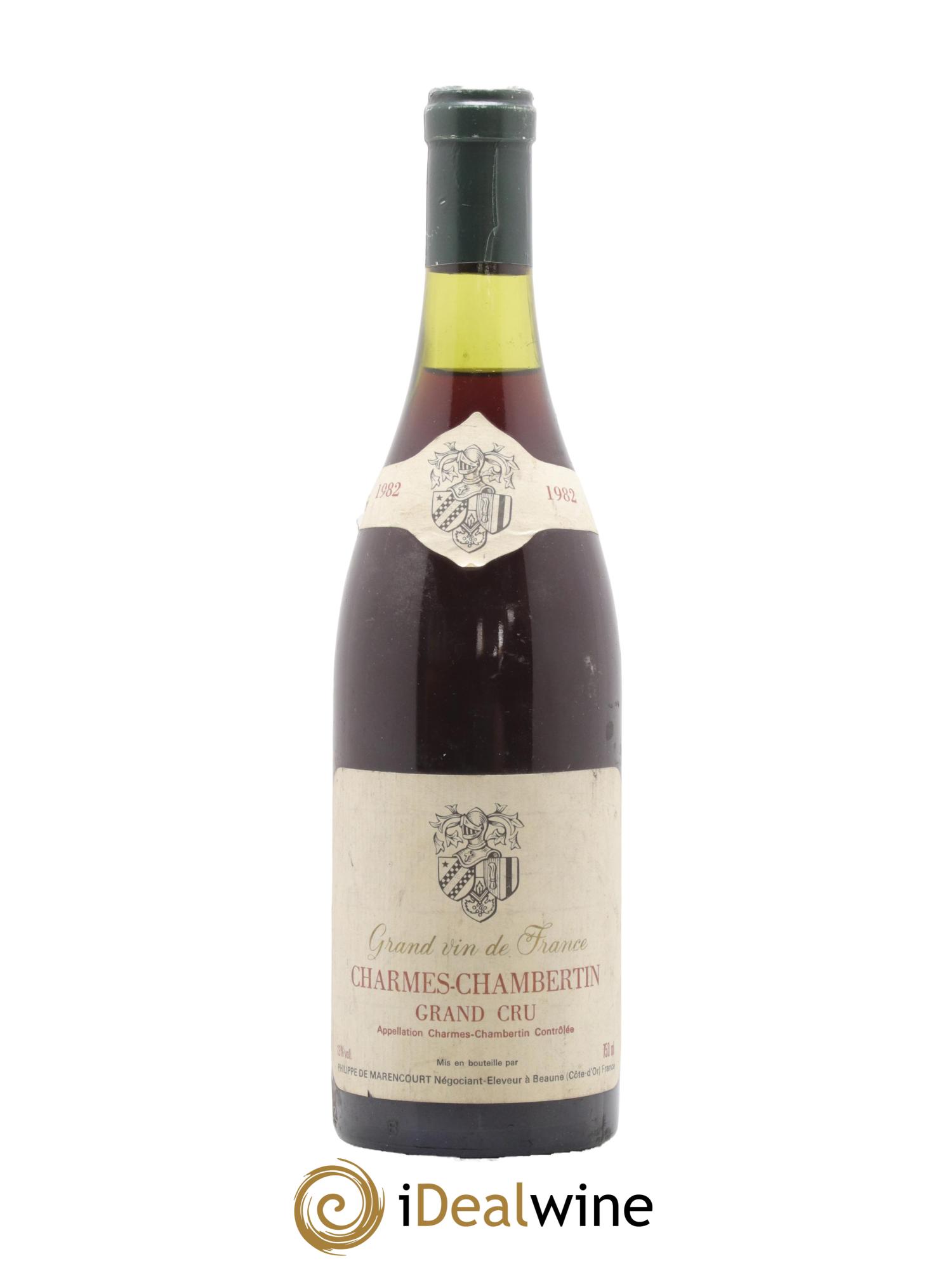 Charmes-Chambertin Grand Cru Philippe de Marencourt 1982 - Lot de 1 bouteille - 0