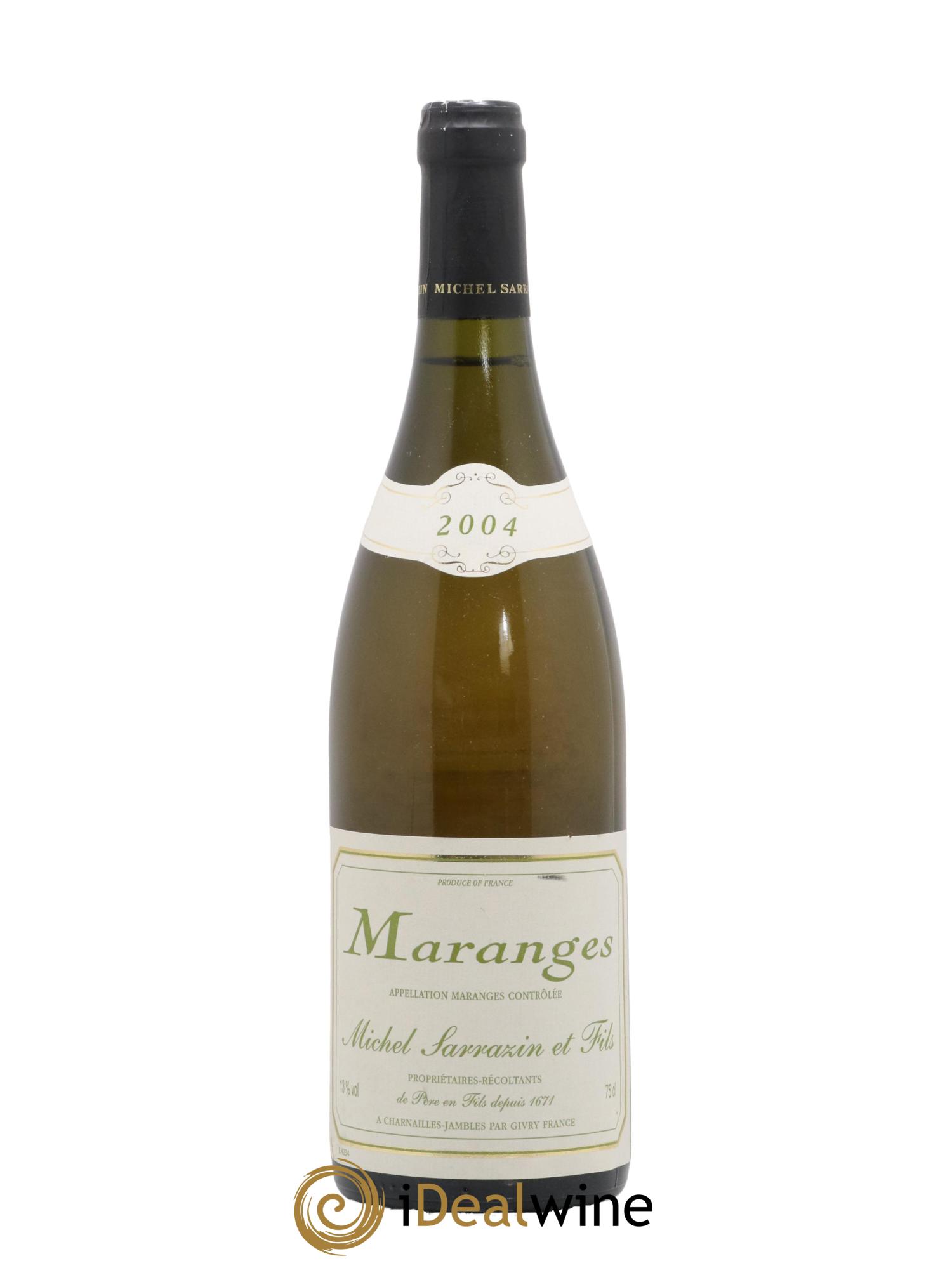 Maranges Domaine Michel Sarrazin 2004 - Lot de 1 bouteille - 0