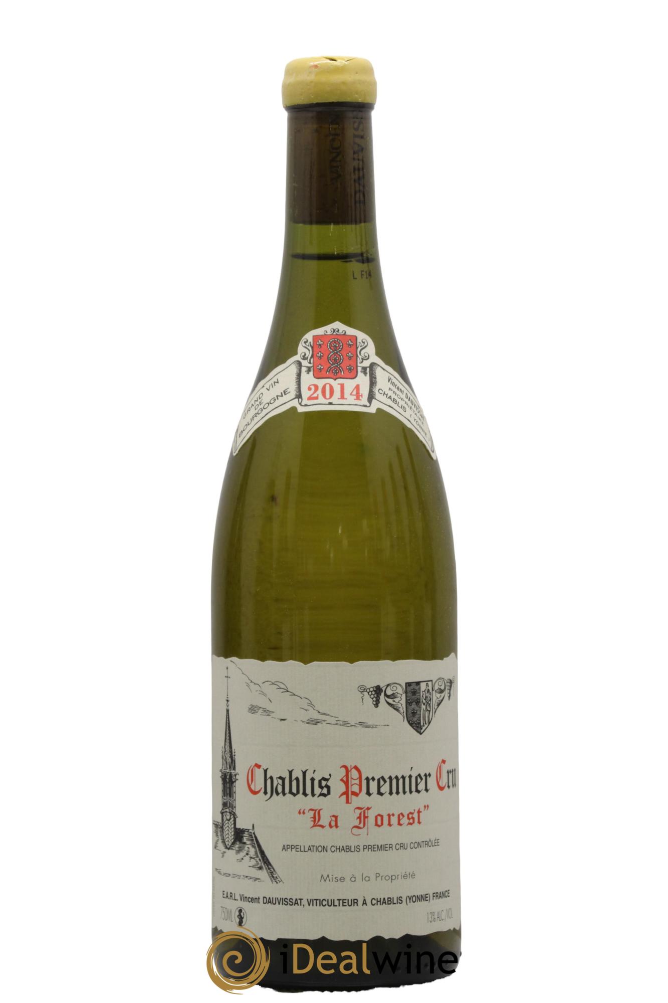 Chablis 1er Cru La Forest Vincent Dauvissat (Domaine) 2014 - Lot de 1 bouteille - 0