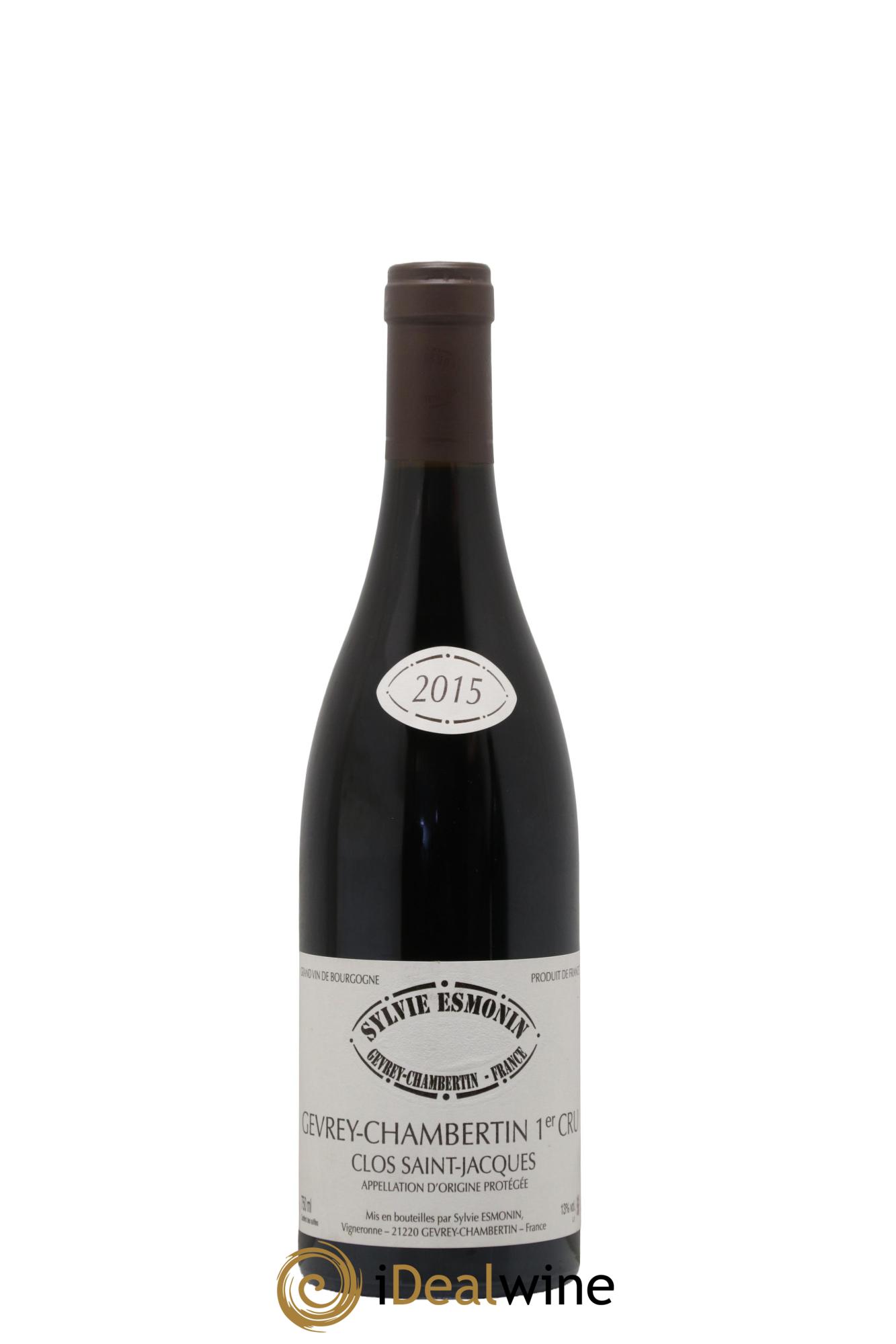 Gevrey-Chambertin 1er Cru Clos Saint Jacques Sylvie Esmonin 2015 - Lot de 1 bouteille - 0