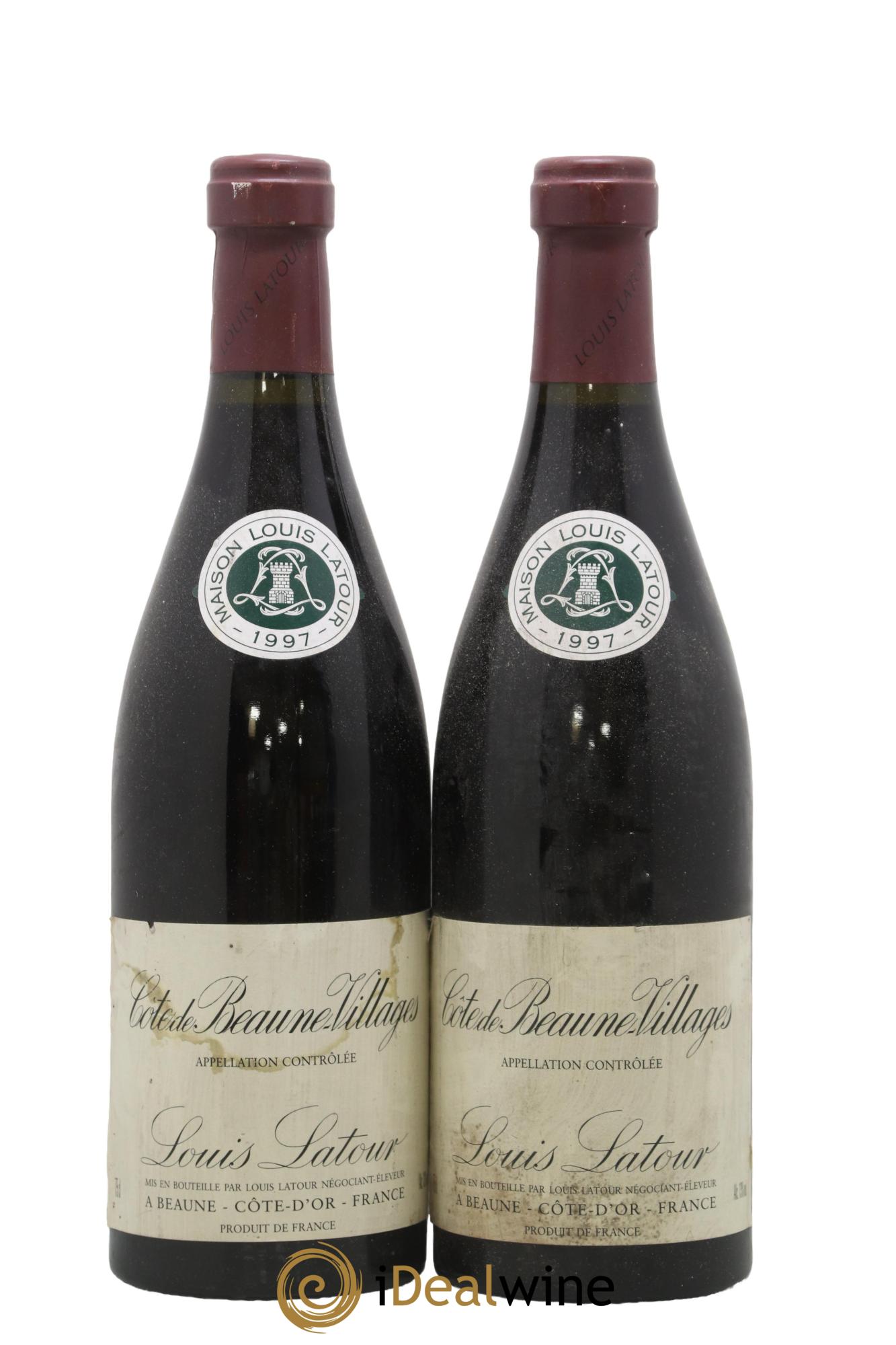 Côte de Beaune-Villages Louis Latour 1997 - Lot de 2 bouteilles - 0
