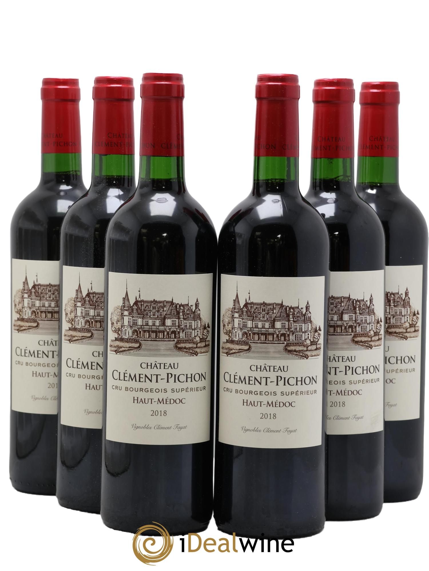 Château Clément-Pichon Cru Bourgeois 2018 - Lot de 6 bouteilles - 0
