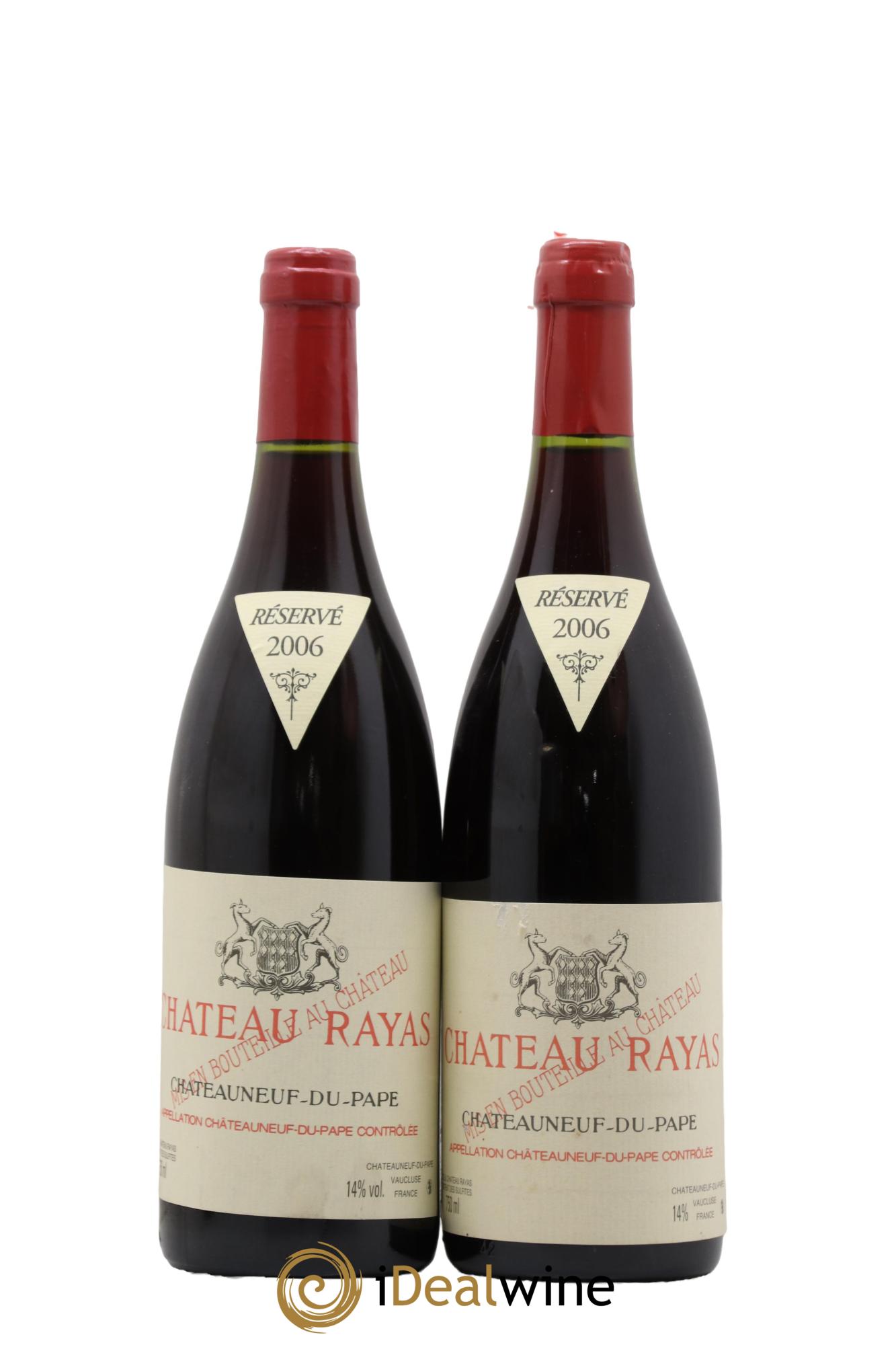 Châteauneuf-du-Pape Château Rayas Emmanuel Reynaud 2006 - Lot de 2 bouteilles - 0