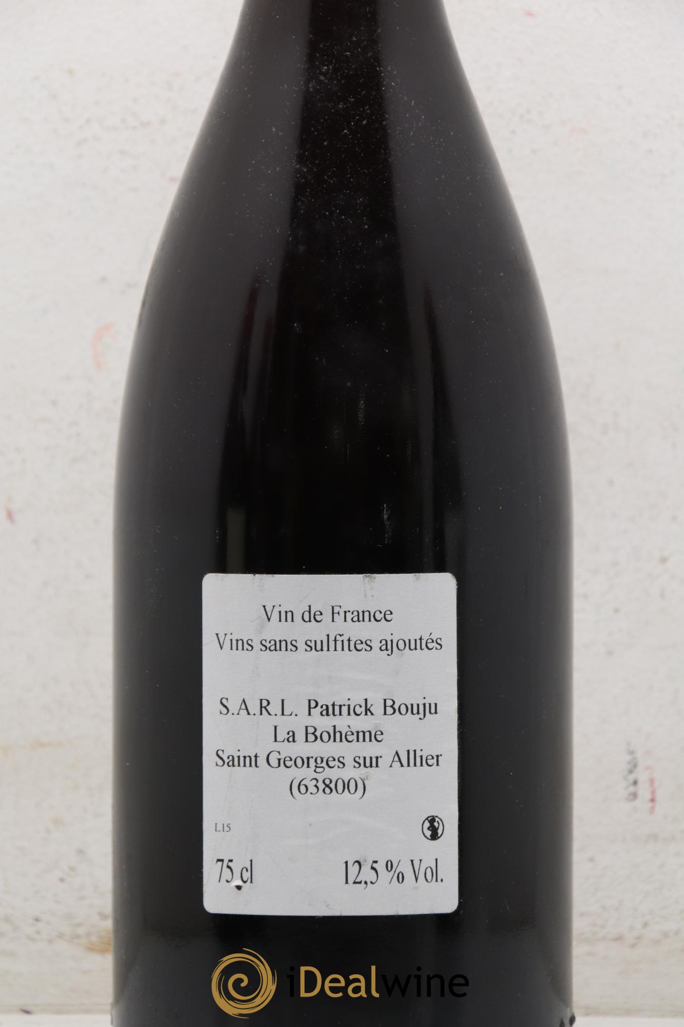 Vin de France La Bohème Patrick Bouju - La Bohème 2015 - Lotto di 1 bottiglia - 2