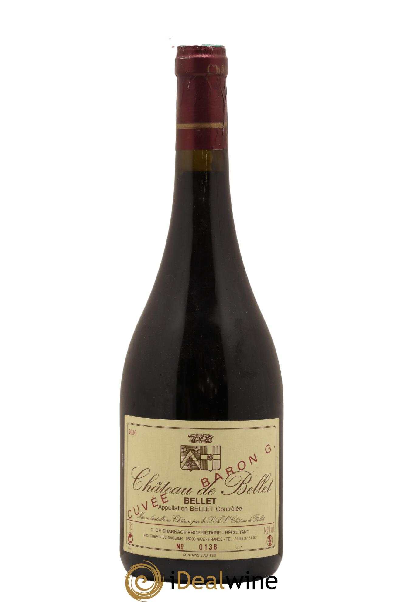 Bellet Château de Bellet Baron G 2010 - Lot de 1 bouteille - 0