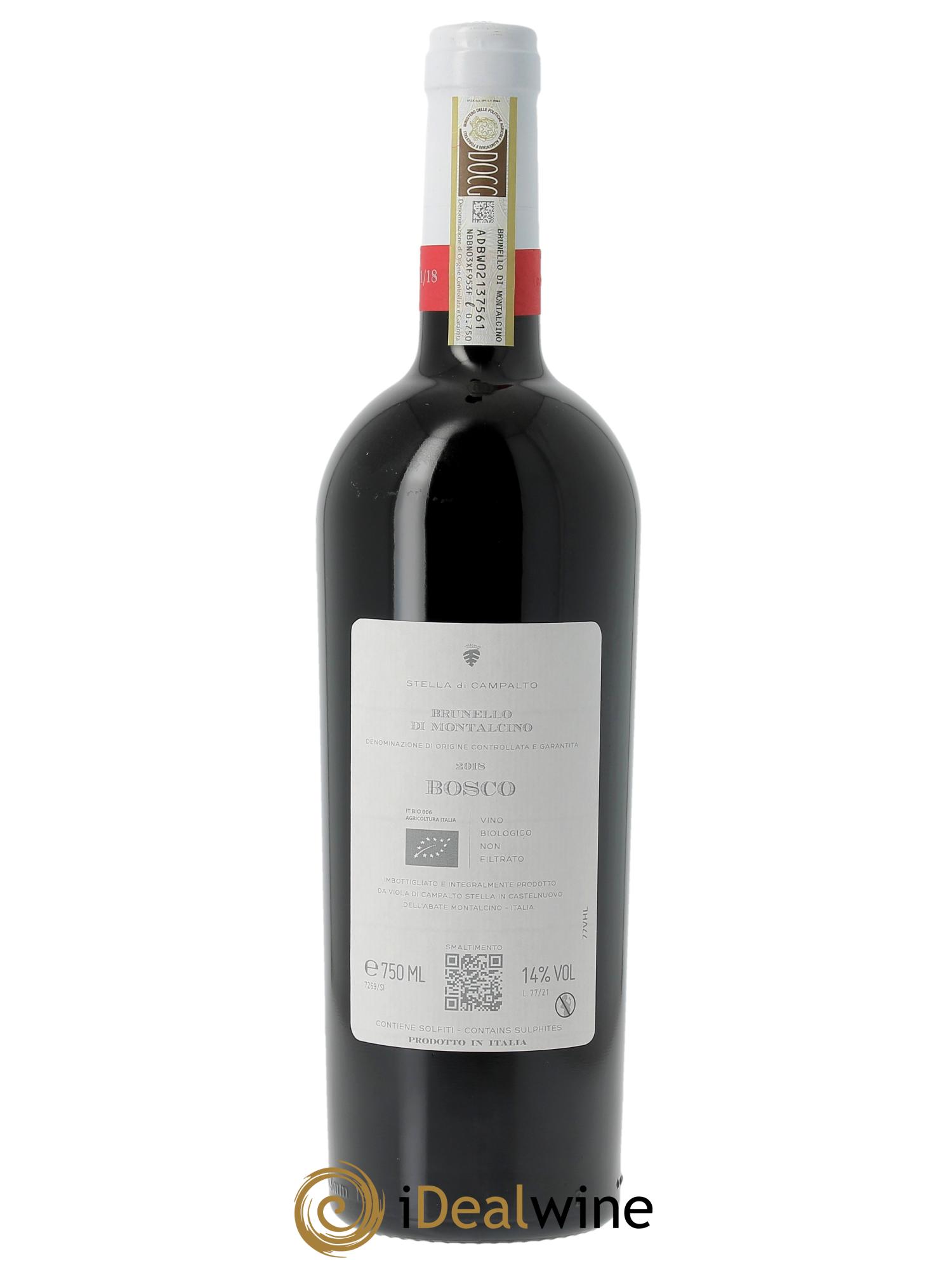Brunello di Montalcino DOCG Stella di Campalto Bosco 2018 - Lot de 1 bouteille - 1