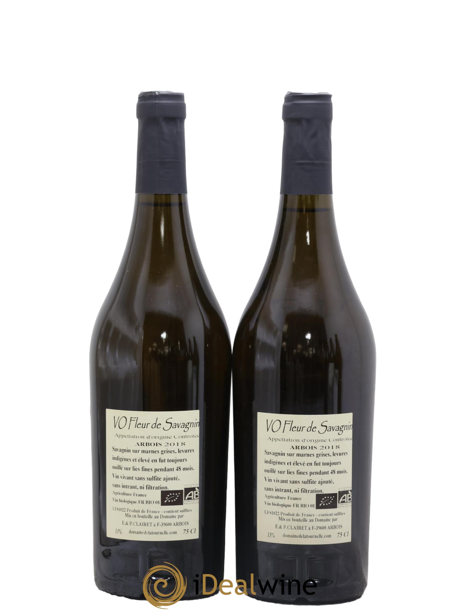 Arbois Cuvée R VO Fleur De Savagnin Domaine de la Tournelle 2018 - Lot de 2 bouteilles - 1