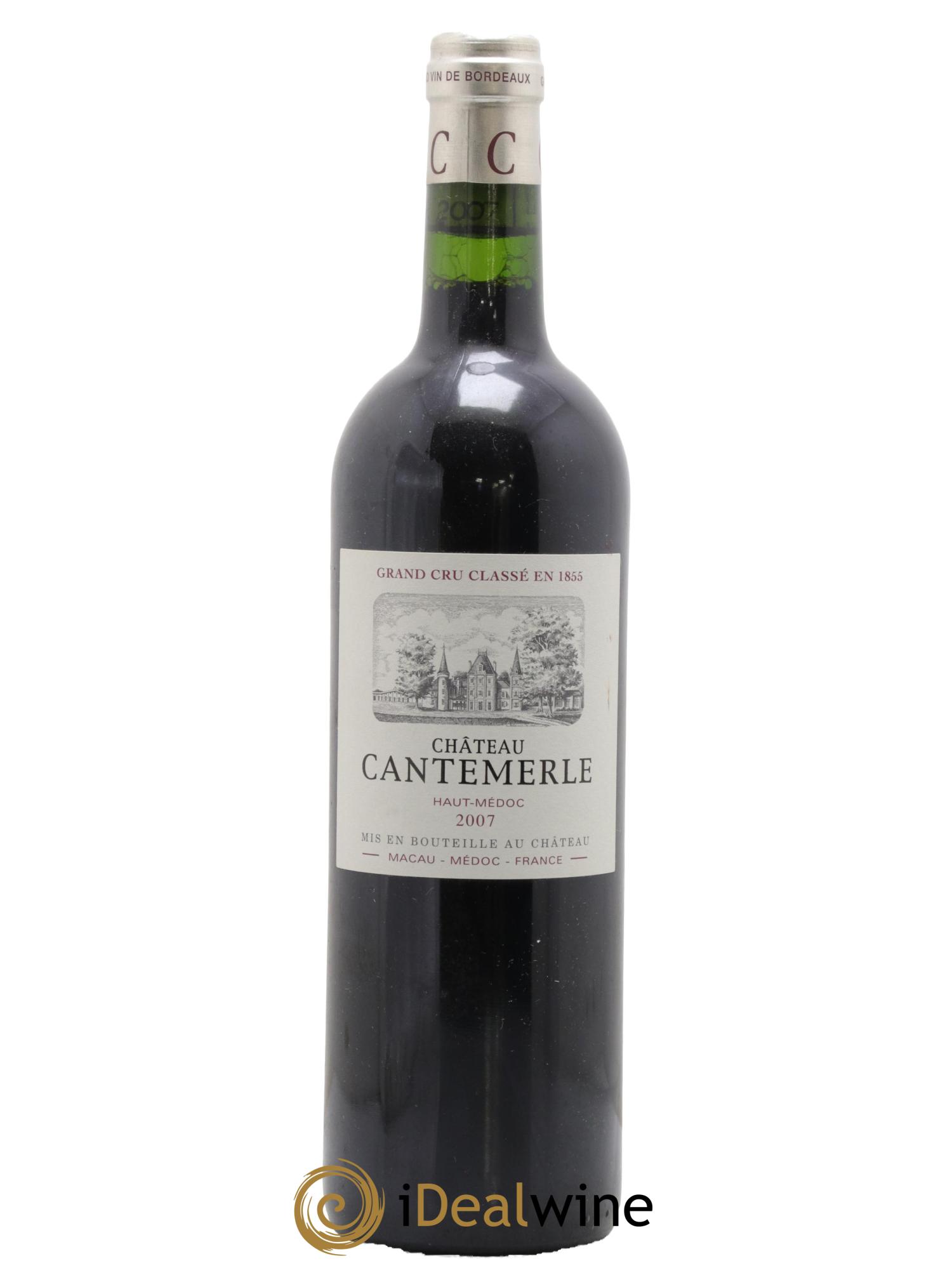 Château Cantemerle 5ème Grand Cru Classé 2007 - Lot de 1 bouteille - 0