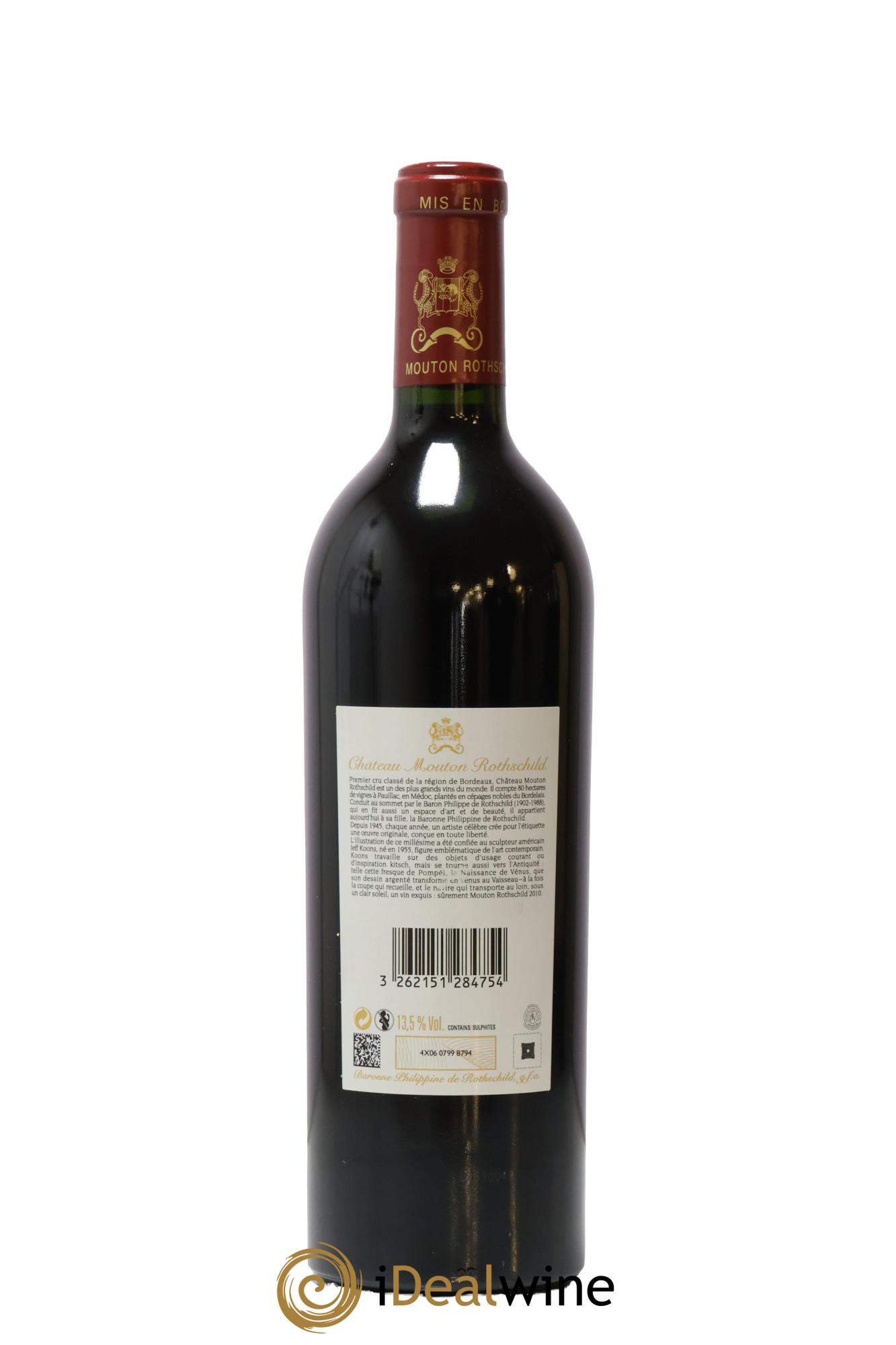 Château Mouton Rothschild 1er Grand Cru Classé 2010 - Lot de 1 bouteille - 2