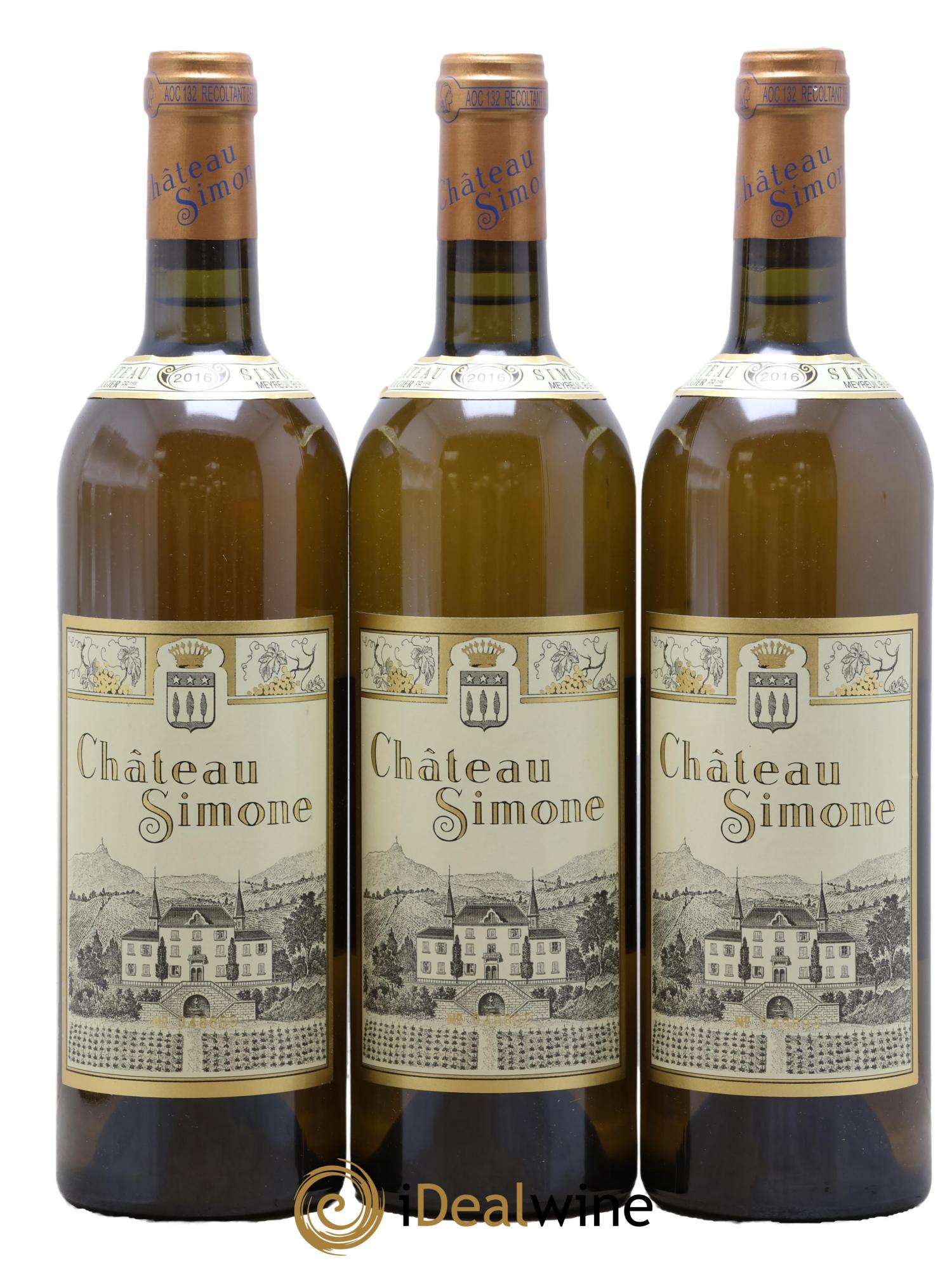 Palette Château Simone Famille Rougier 2016 - Lot de 3 bouteilles - 0