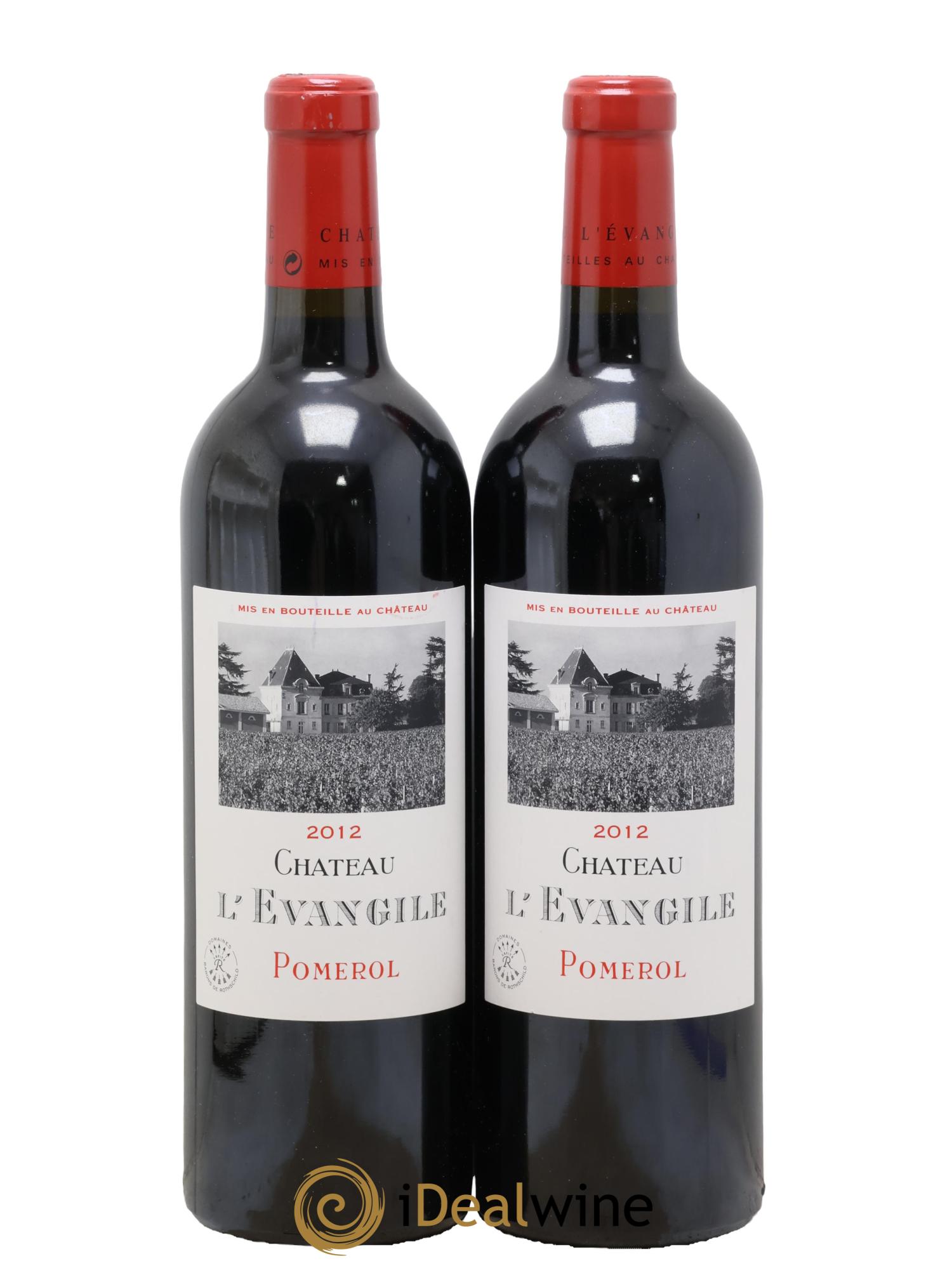 Château l' Évangile 2012 - Lot de 2 bouteilles - 0