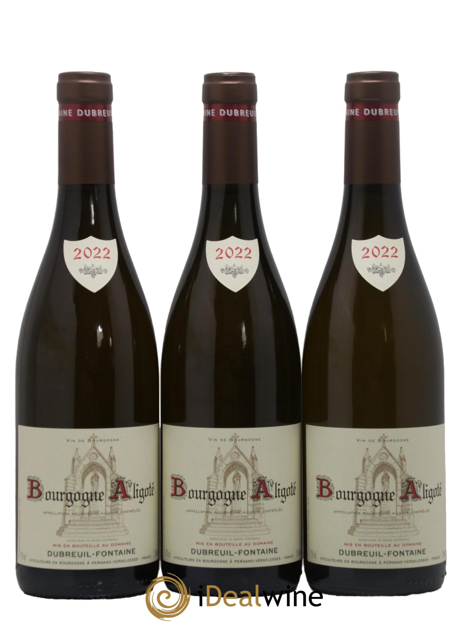 Bourgogne Aligoté Dubreuil Fontaine 2022 - Lot de 3 bouteilles - 0