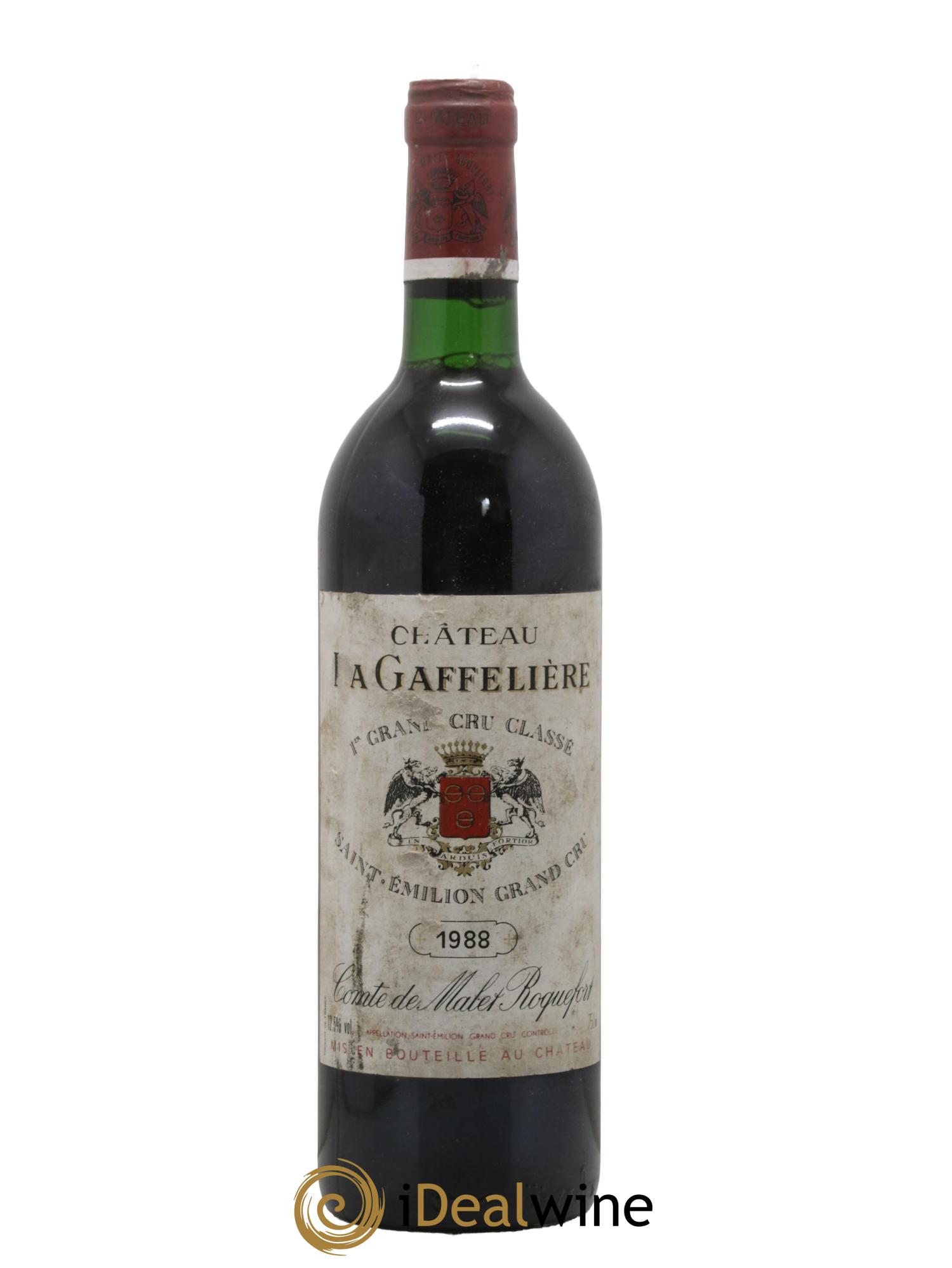 Château la Gaffelière 1er Grand Cru Classé B 1988 - Lot de 1 bouteille - 0