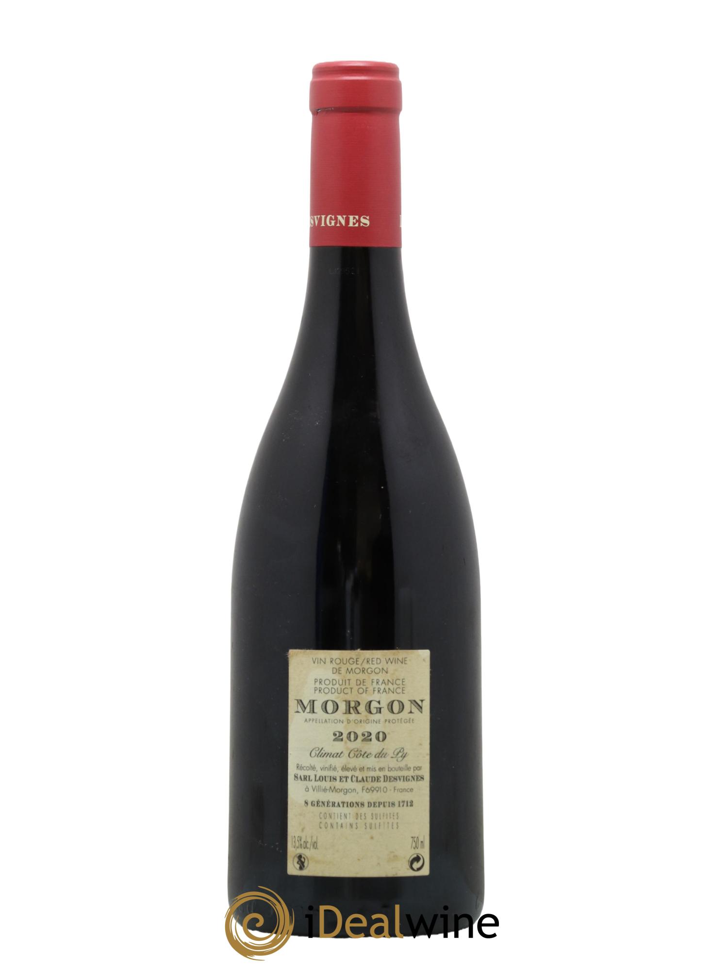 Morgon Côte de Py Javernières Louis-Claude Desvignes 2020 - Lot de 1 bouteille - 1