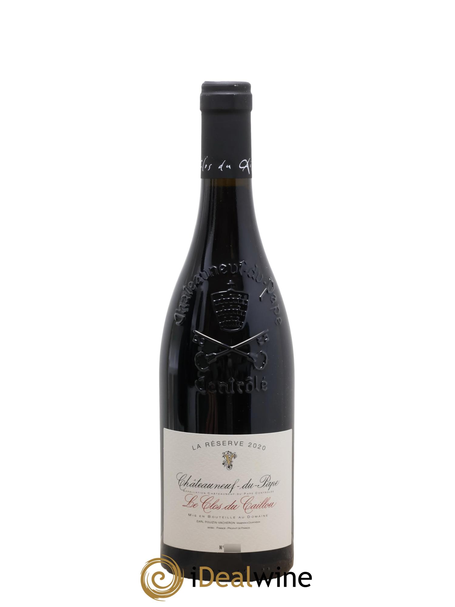 Châteauneuf-du-Pape Domaine Le Clos du Caillou Réserve Sylvie Vacheron 2020 - Lot de 1 bouteille - 0