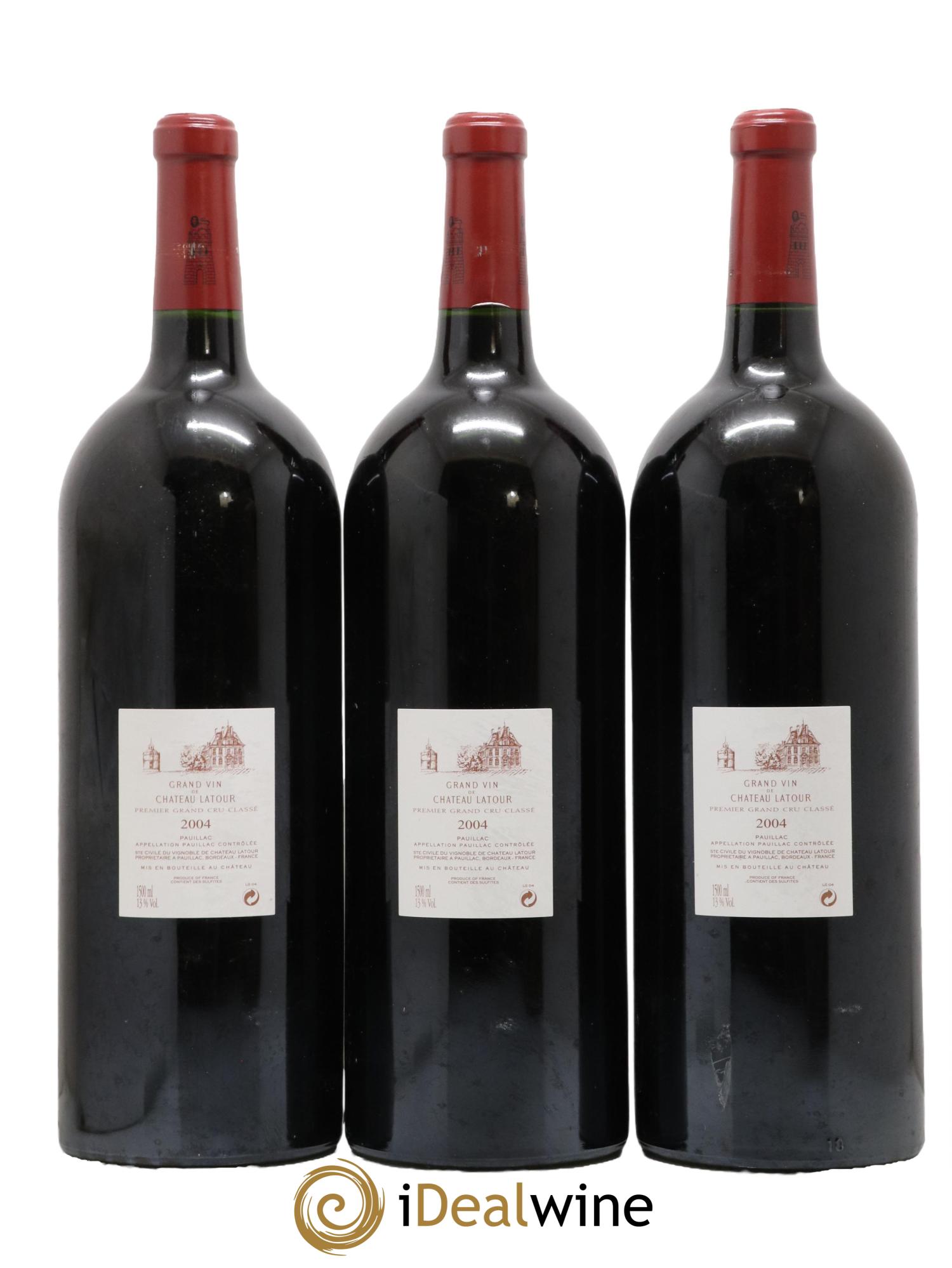 Château Latour 1er Grand Cru Classé 2004 - Lot de 3 magnums - 1