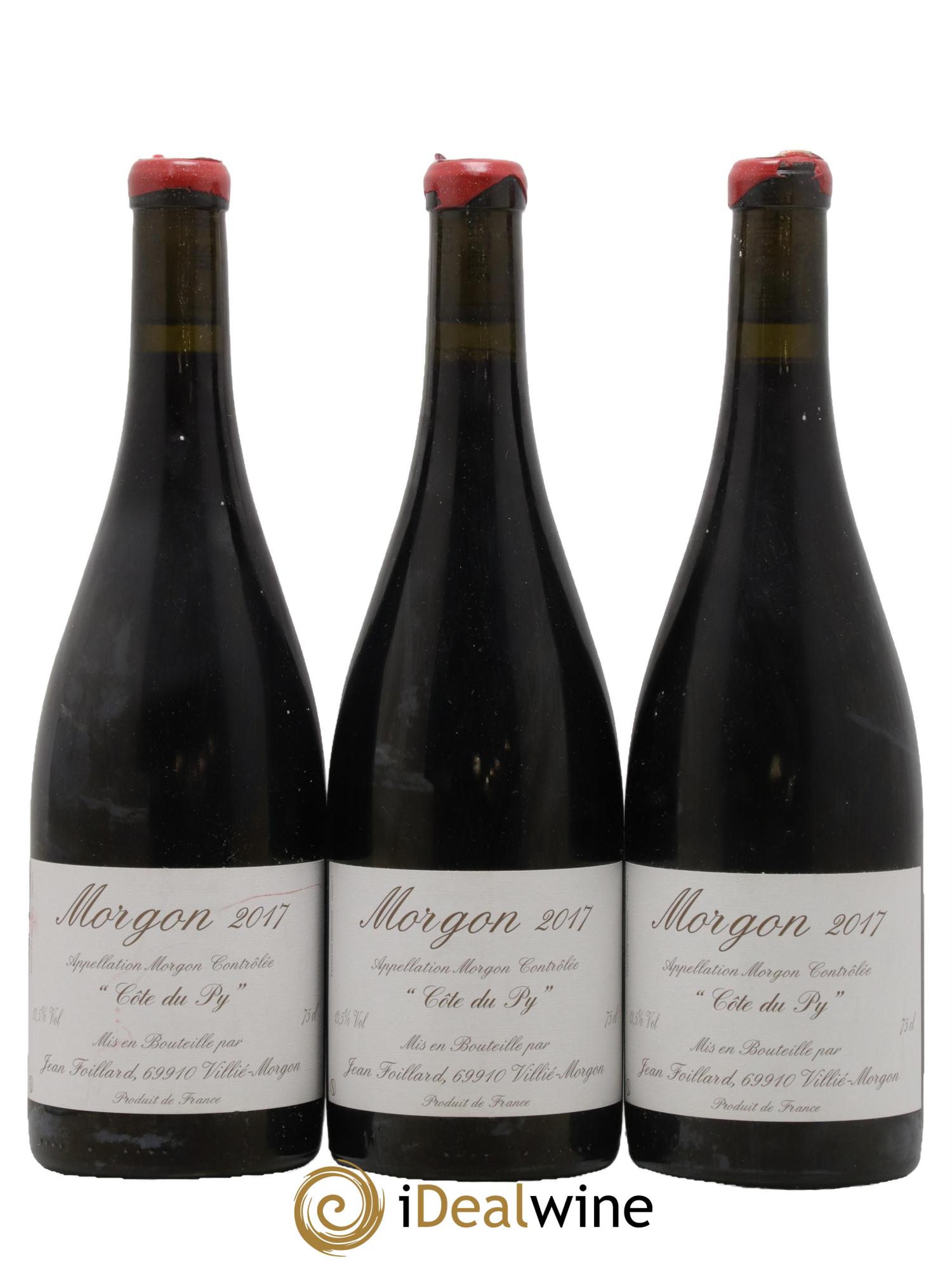 Morgon Côte du Py Jean Foillard 2017 - Lot de 3 bouteilles - 0