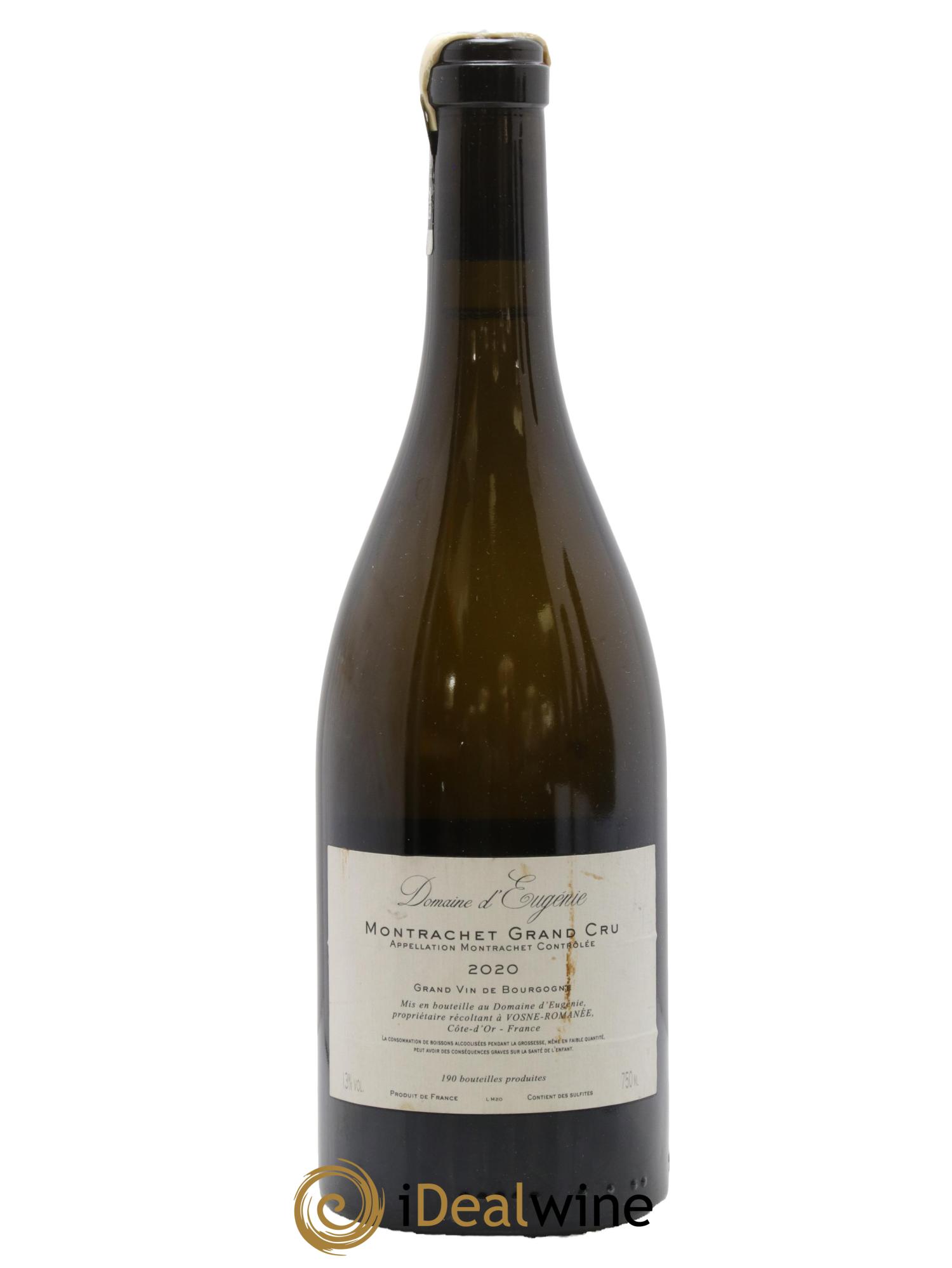 Montrachet Grand Cru Domaine René Engel - Domaine Eugénie 2020 - Lot de 1 bouteille - 1