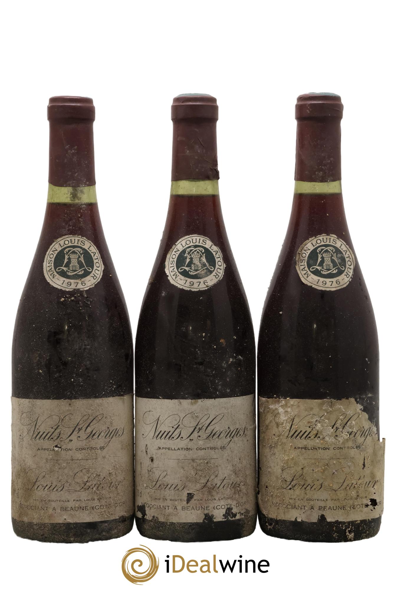 Nuits-Saint-Georges Louis Latour 1976 - Lotto di 3 bottiglie - 0