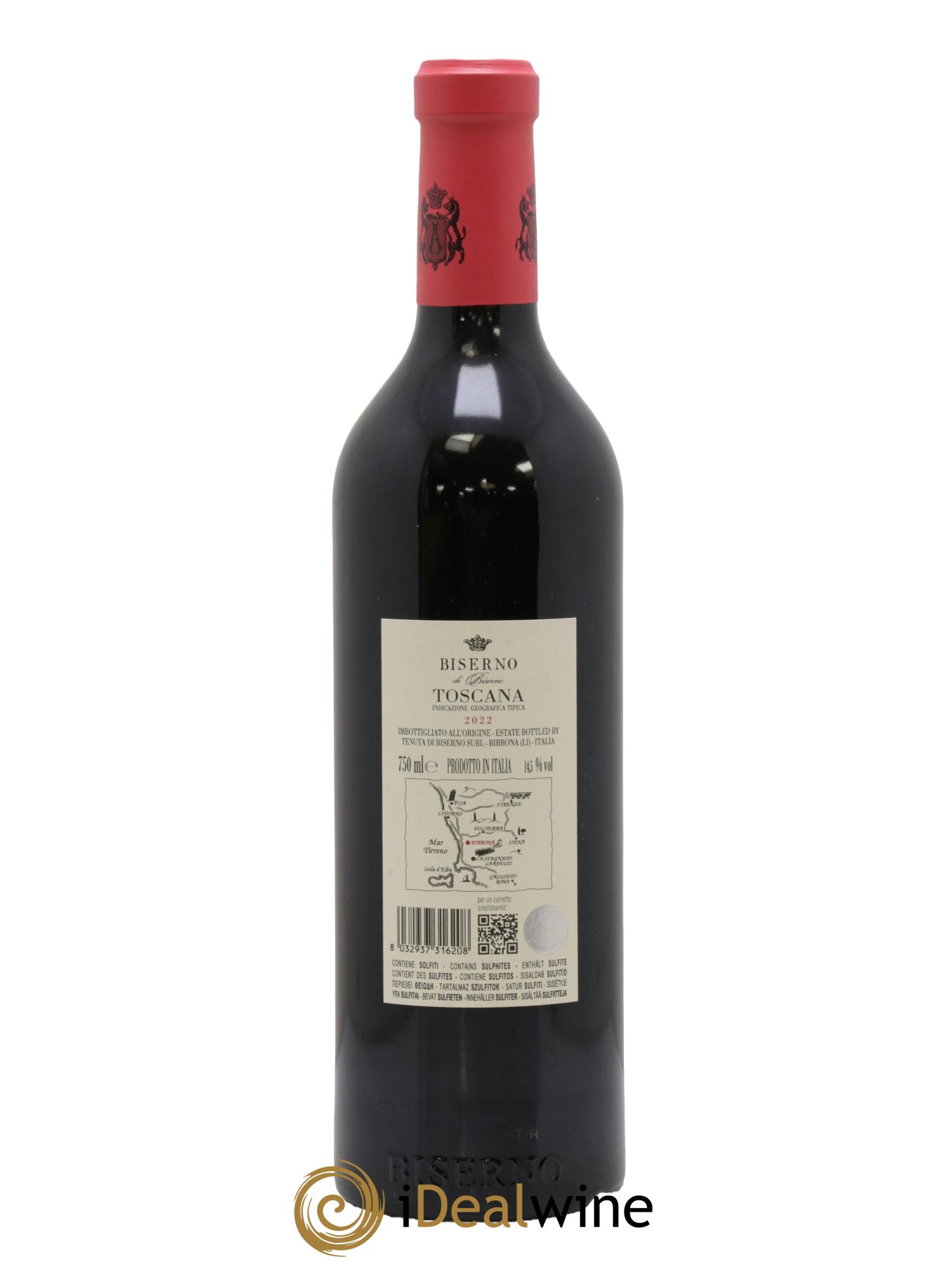Toscana IGT Biserno Tenuta di Biserno Lodovico & Piero Antinori 2022 - Lot of 1 bottle - 1
