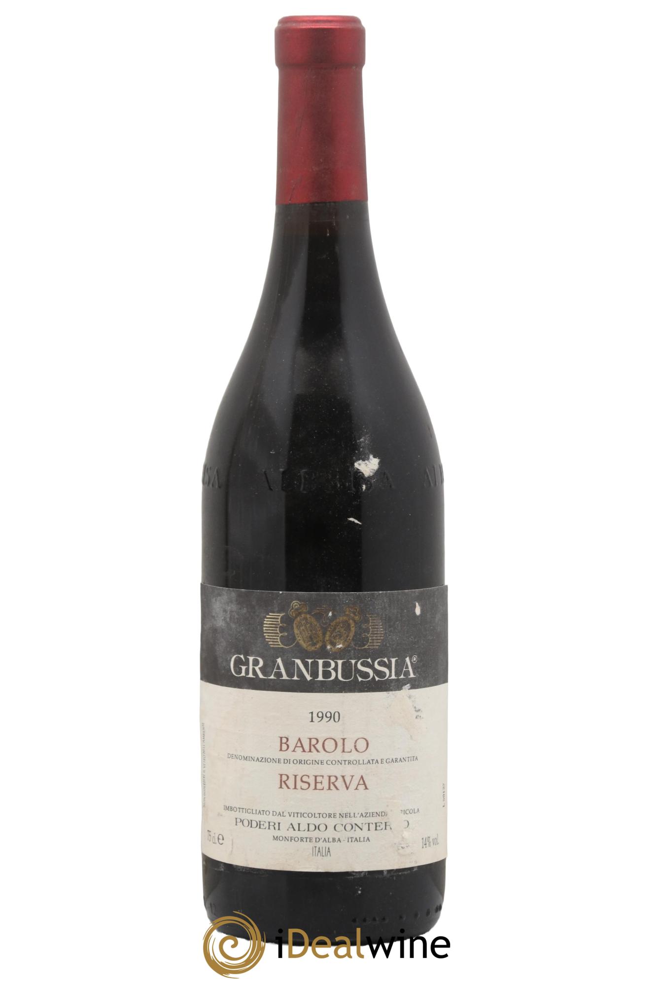Barolo DOCG Riserva Granbussia Aldo Conterno 1990 - Posten von 1 Flasche - 0