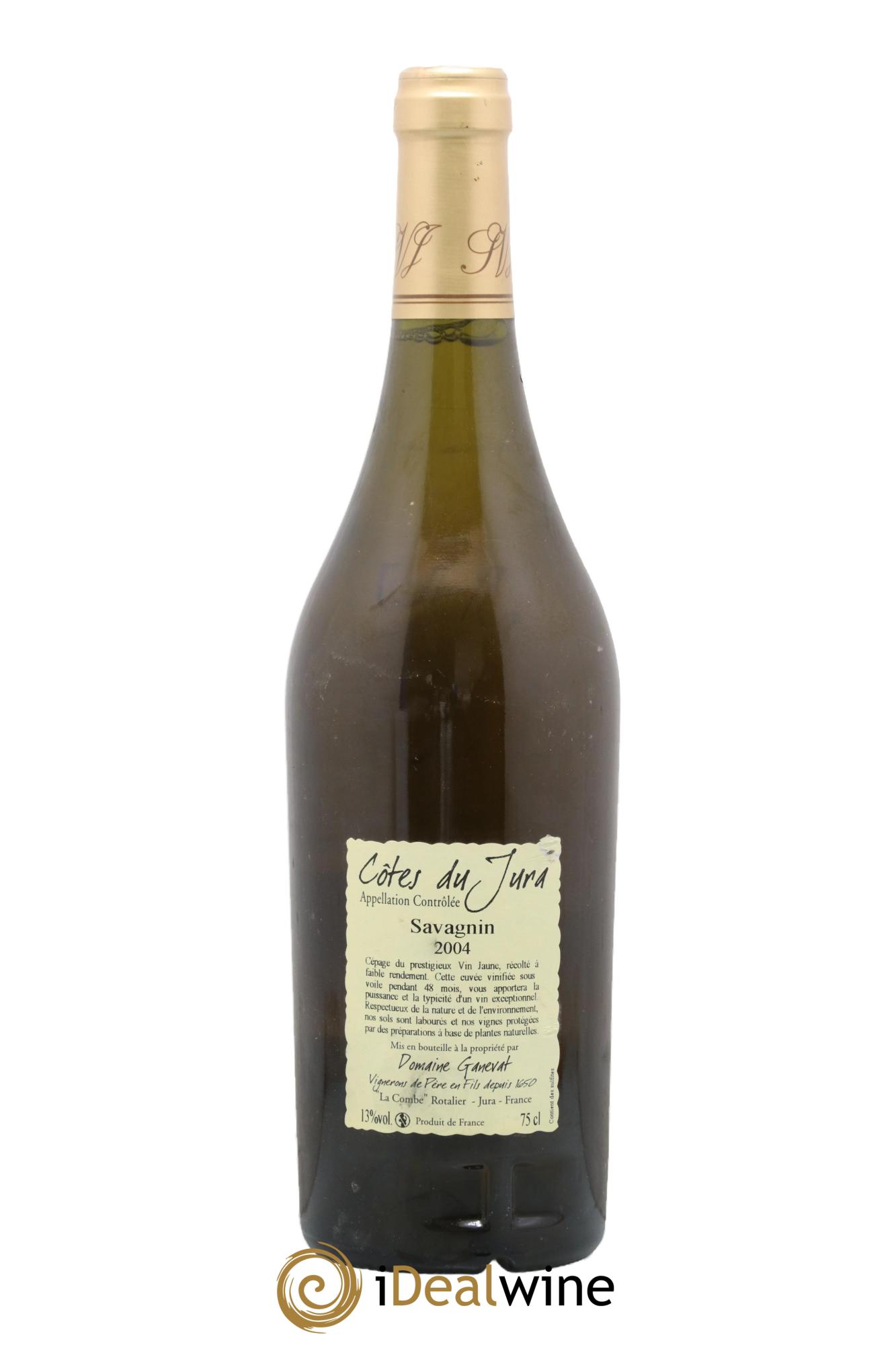 Côtes du Jura Cuvée Prestige Jean-François Ganevat (Domaine) 2004 - Lot de 1 bouteille - 1