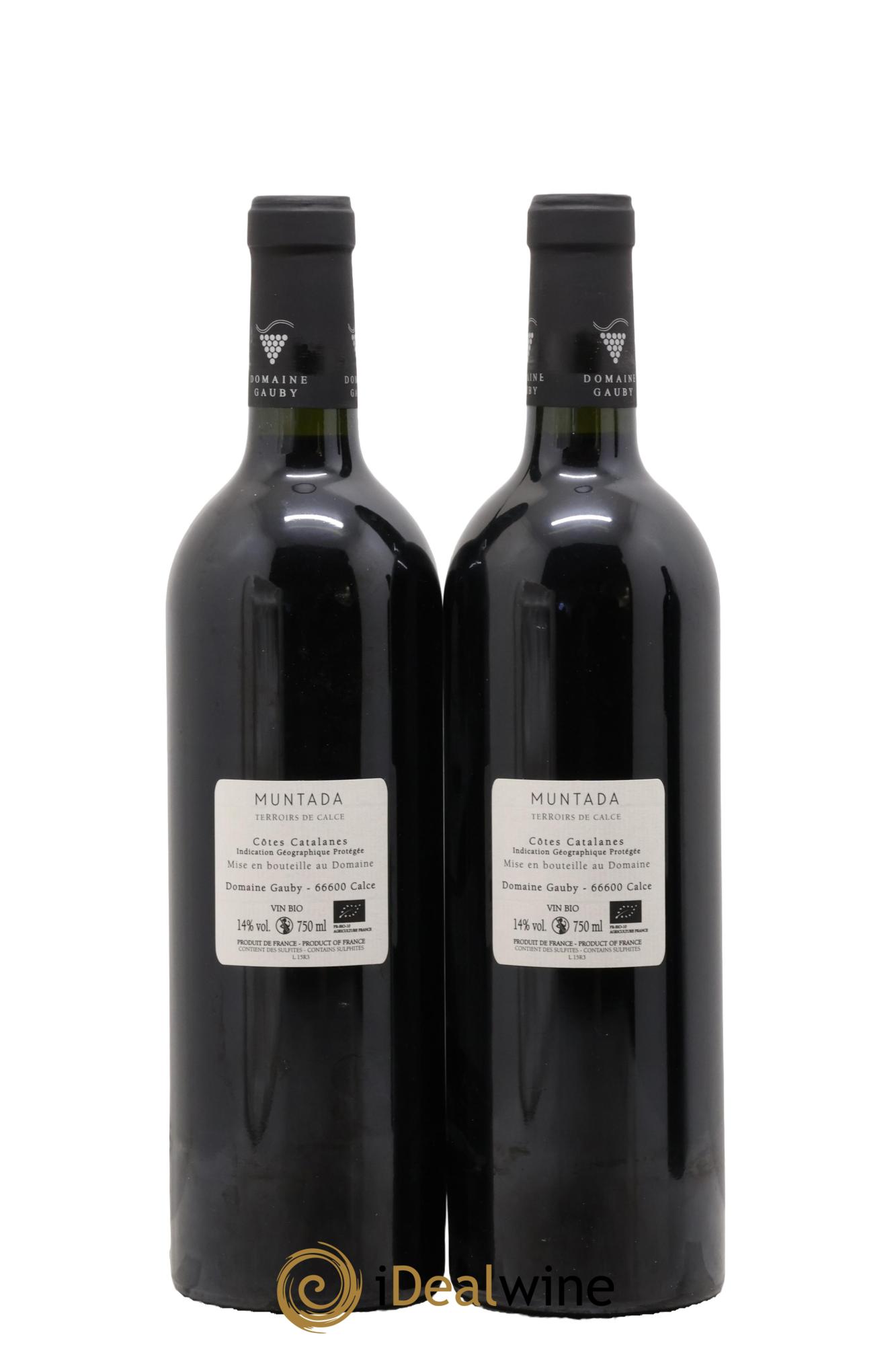 Côtes Catalanes (anciennement Côtes du Roussillon Villages) La Muntada Gauby (Domaine) 2015 - Lot of 2 bottles - 1