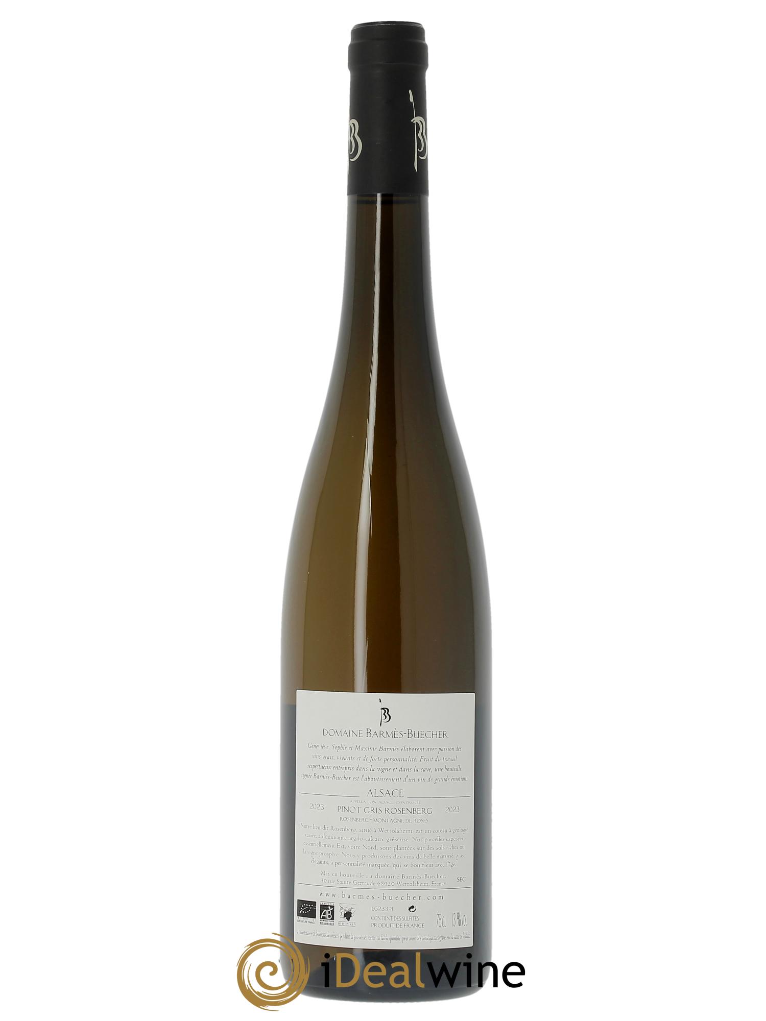 Alsace Pinot Gris Rosenberg Barmes-Buecher  2023 - Lotto di 1 bottiglia - 1