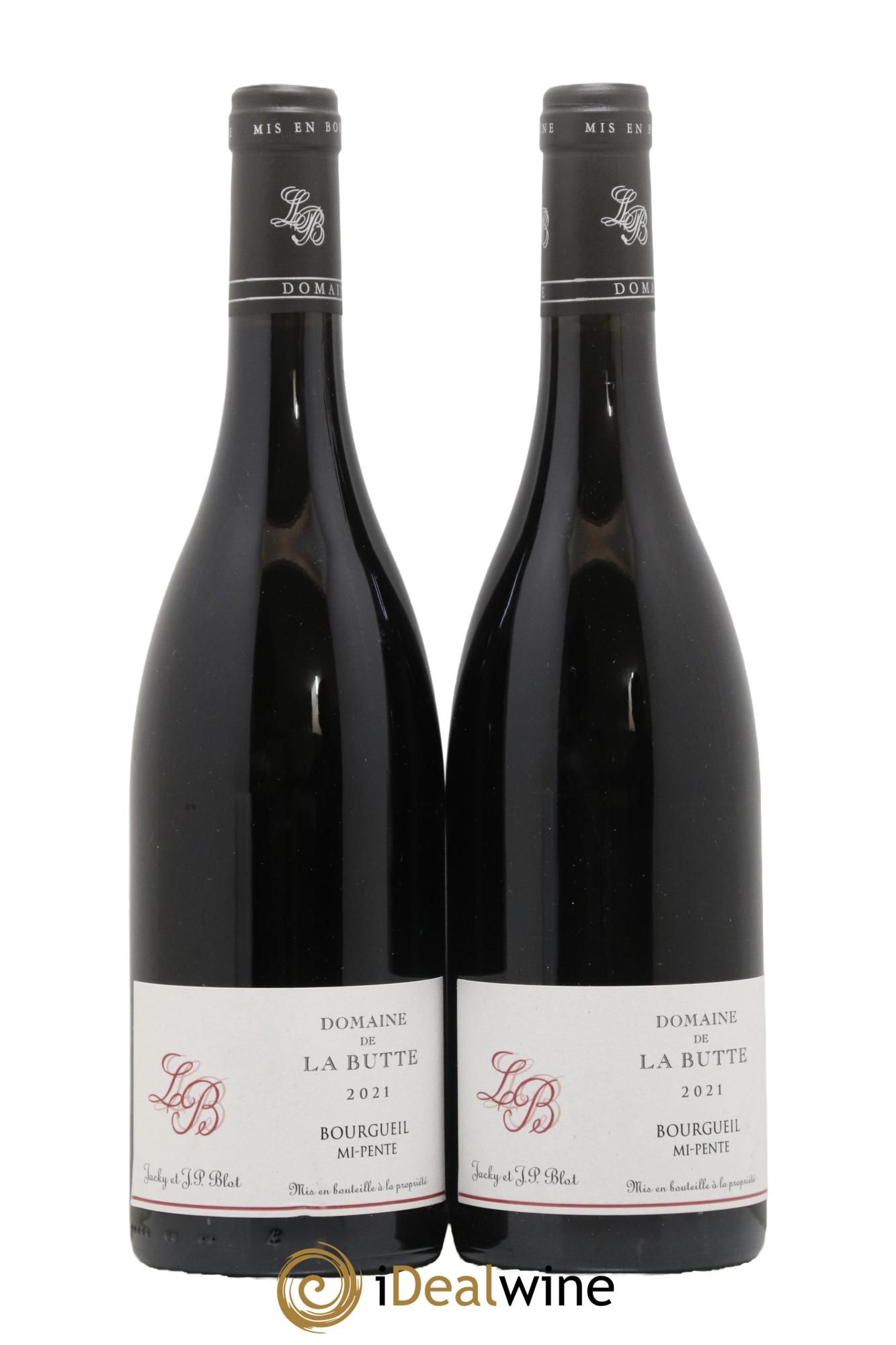 Bourgueil Mi-Pente Domaine de La Butte - Jacky Blot 2021 - Lot de 2 bouteilles - 0