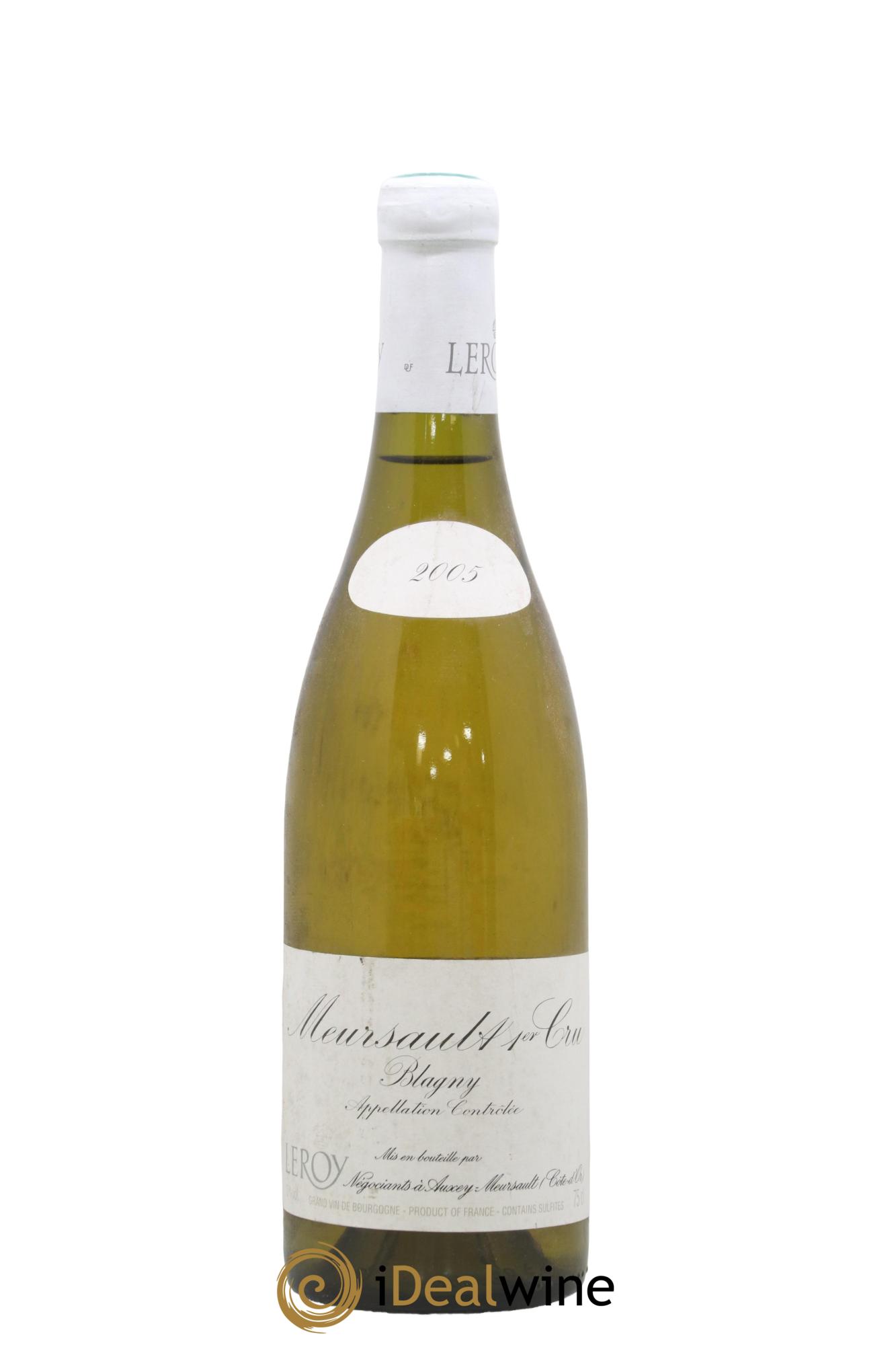 Meursault 1er Cru Blagny Leroy SA 2005 - Lot de 1 bouteille - 0