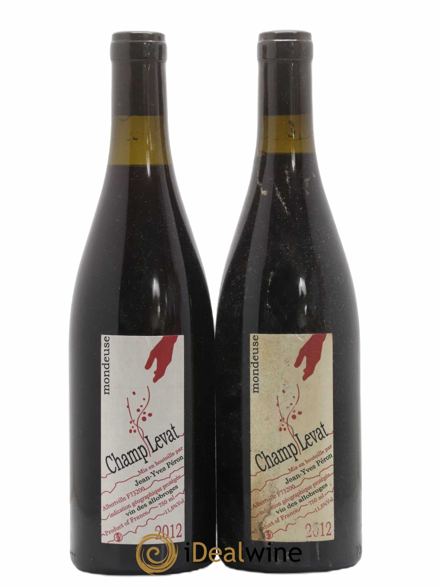 Vin de France Champ Levat Jean-Yves Péron 2012 - Lot de 2 bouteilles - 0