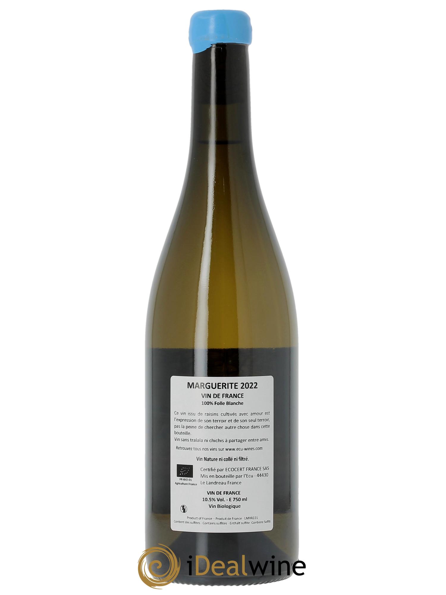 Vin de France Marguerite Domaine de L'Ecu  2022 - Lot de 1 bouteille - 1